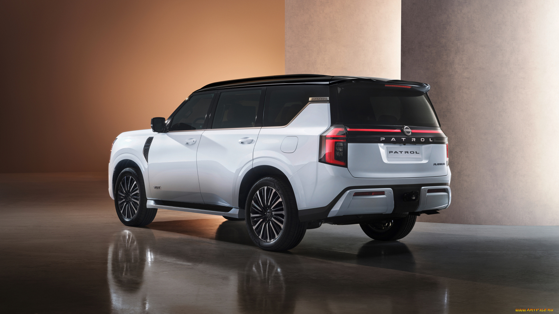 автомобили, nissan, datsun, patrol, platinum, 2024, ниссан, патрoл, вид, сзади