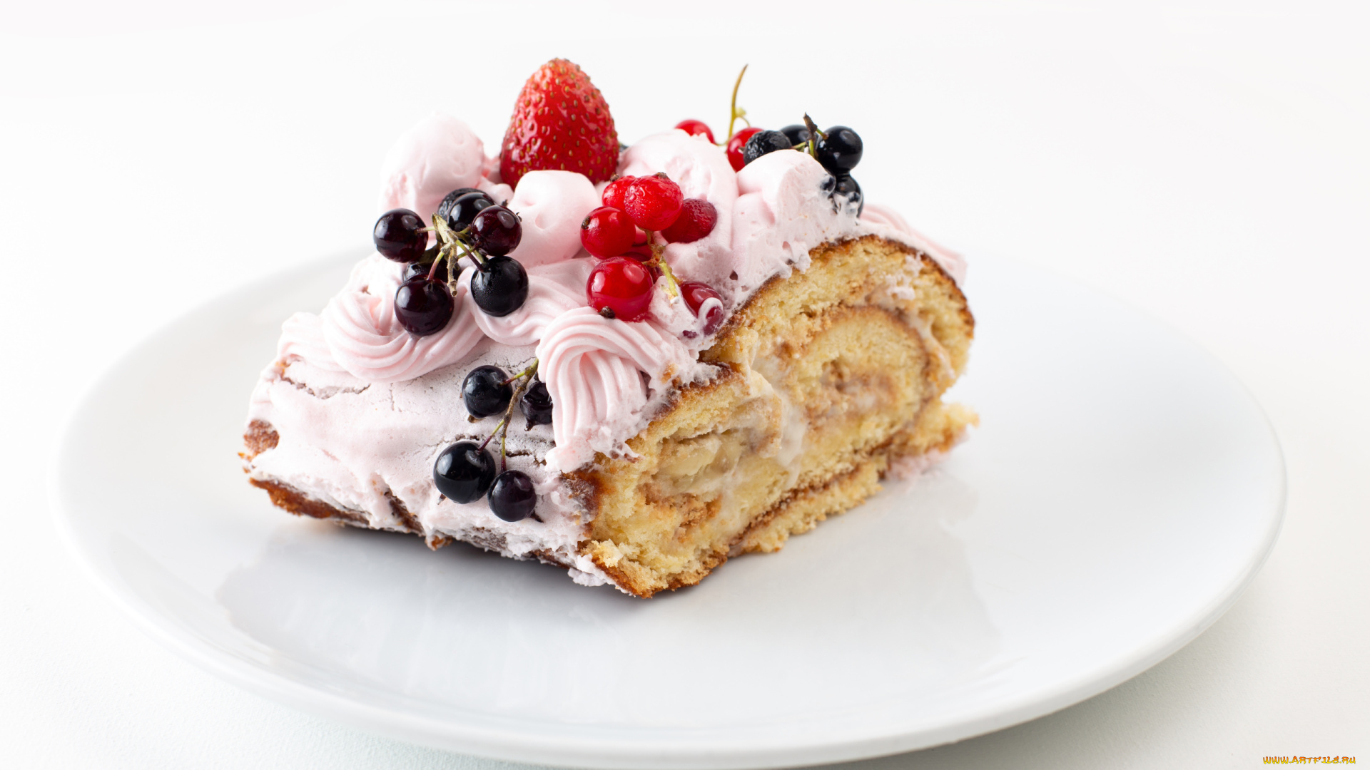 еда, пирожные, , кексы, , печенье, ягоды, пирожное, крем, клубника, смородина