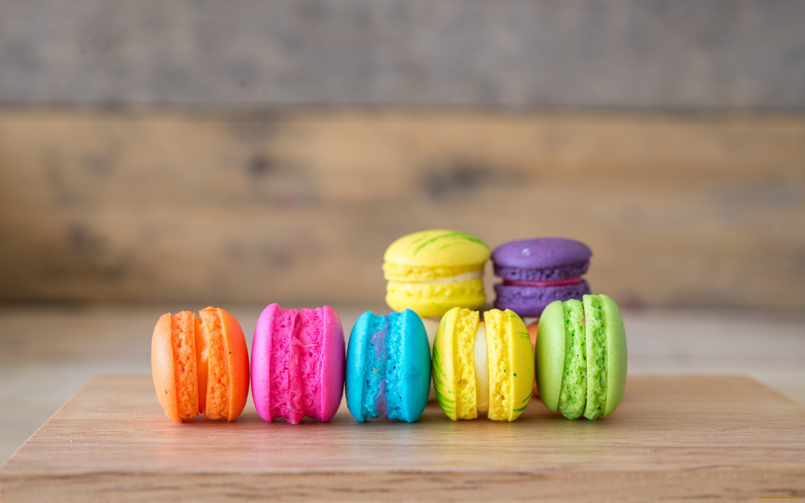 еда, макаруны, лакомство, ассорти