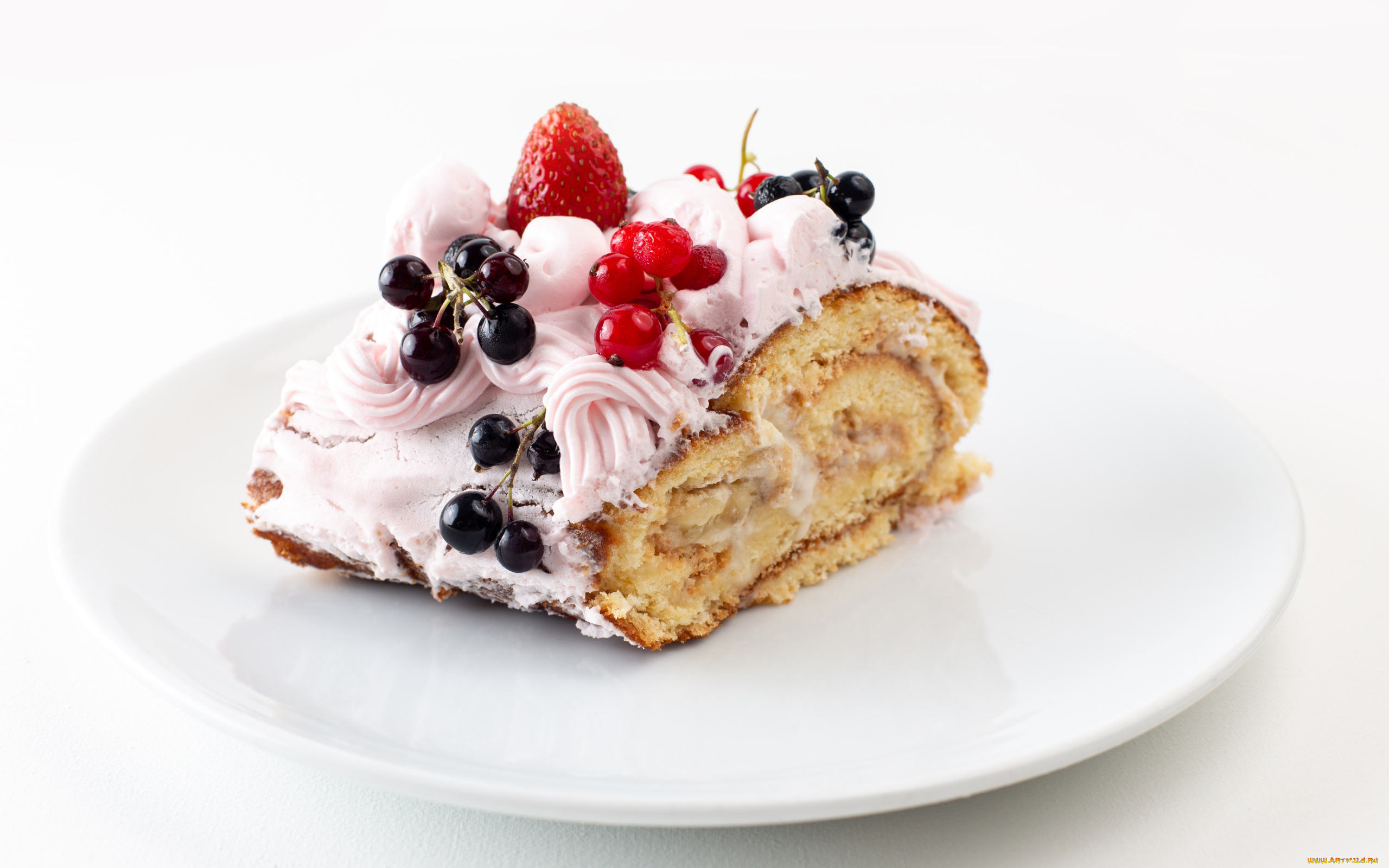 еда, пирожные, , кексы, , печенье, ягоды, пирожное, крем, клубника, смородина