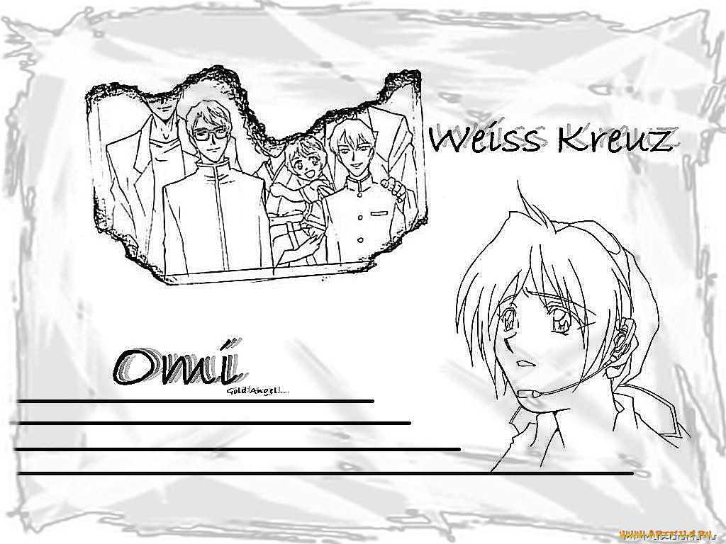 аниме, weiss, kreuz