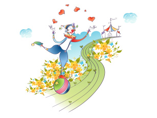 обоя векторная, графика