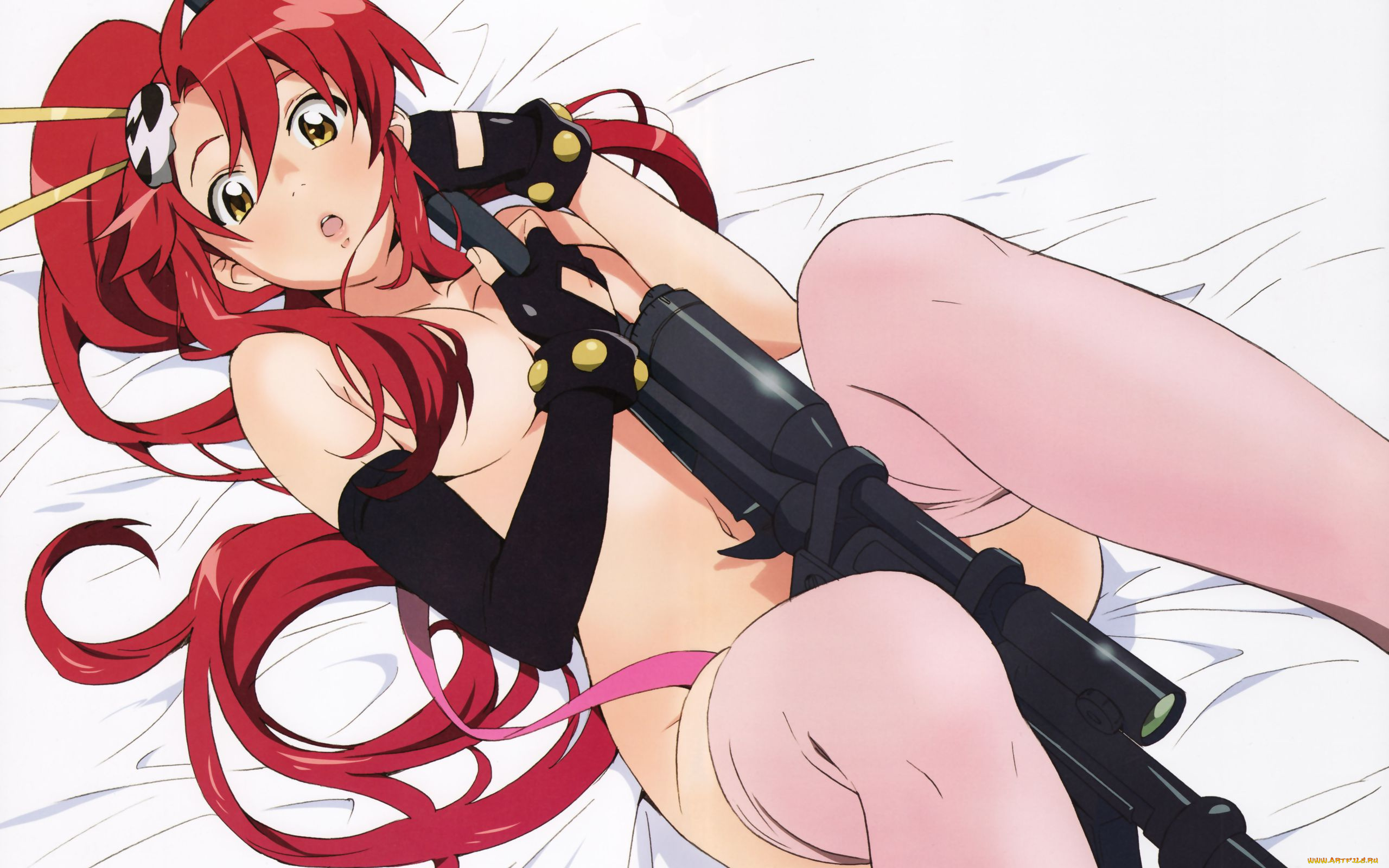 аниме, tengen, toppa, gurren, lagann, yoko, littner