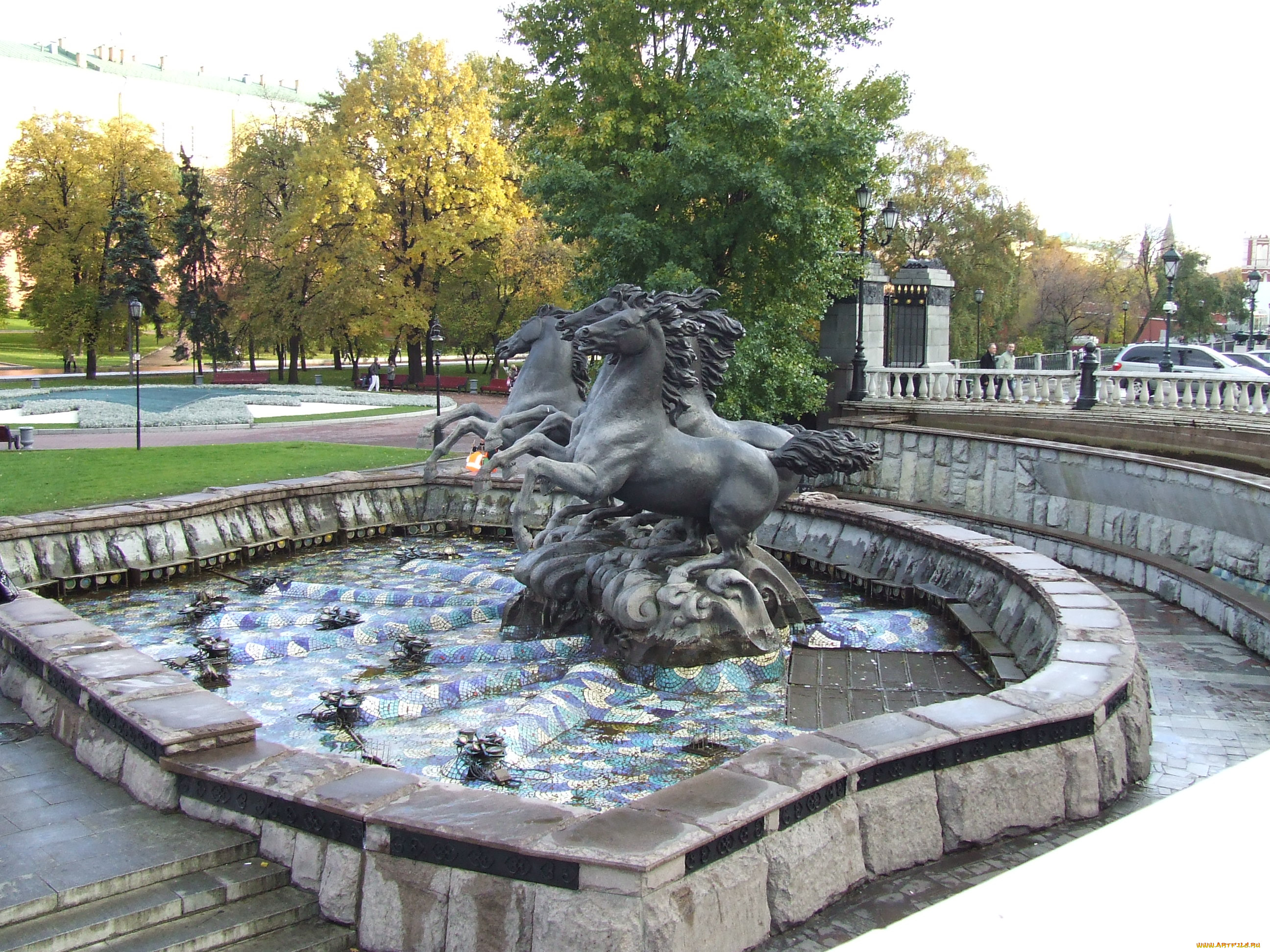 города, фонтаны