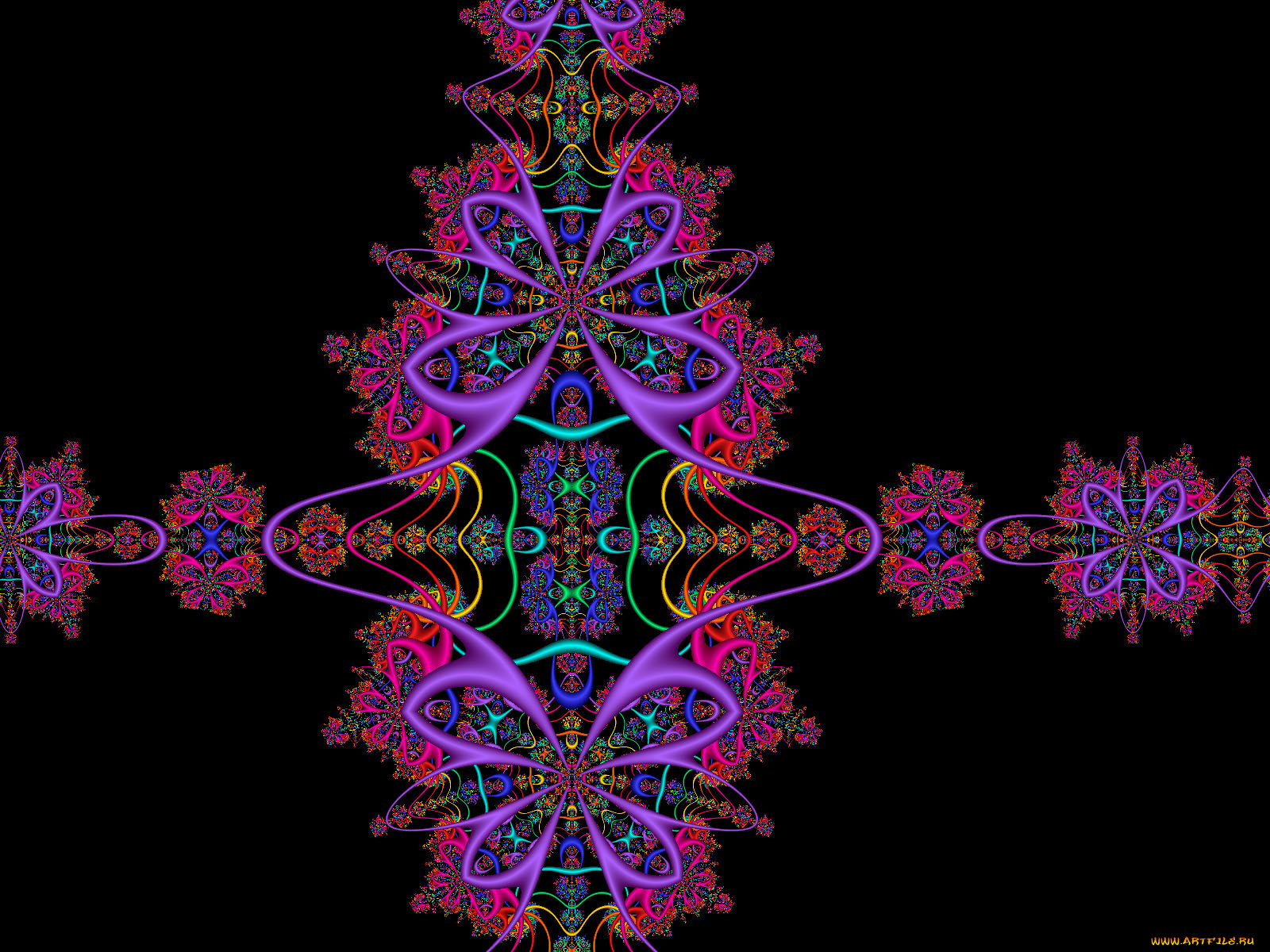 3д, графика, fractal, фракталы, тёмный, узор, фрактал