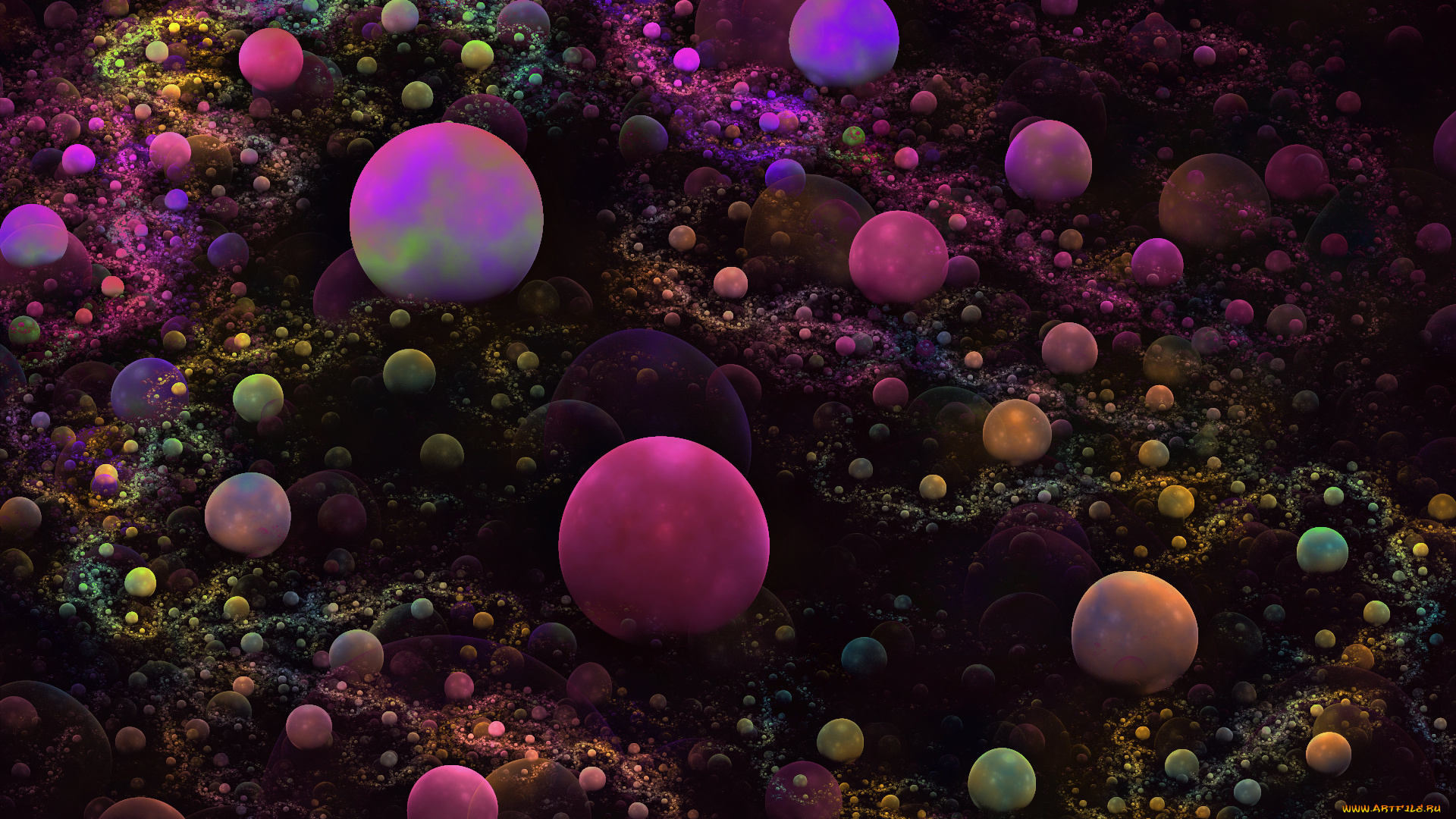 3д, графика, fractal, фракталы, фон, узор, тёмный