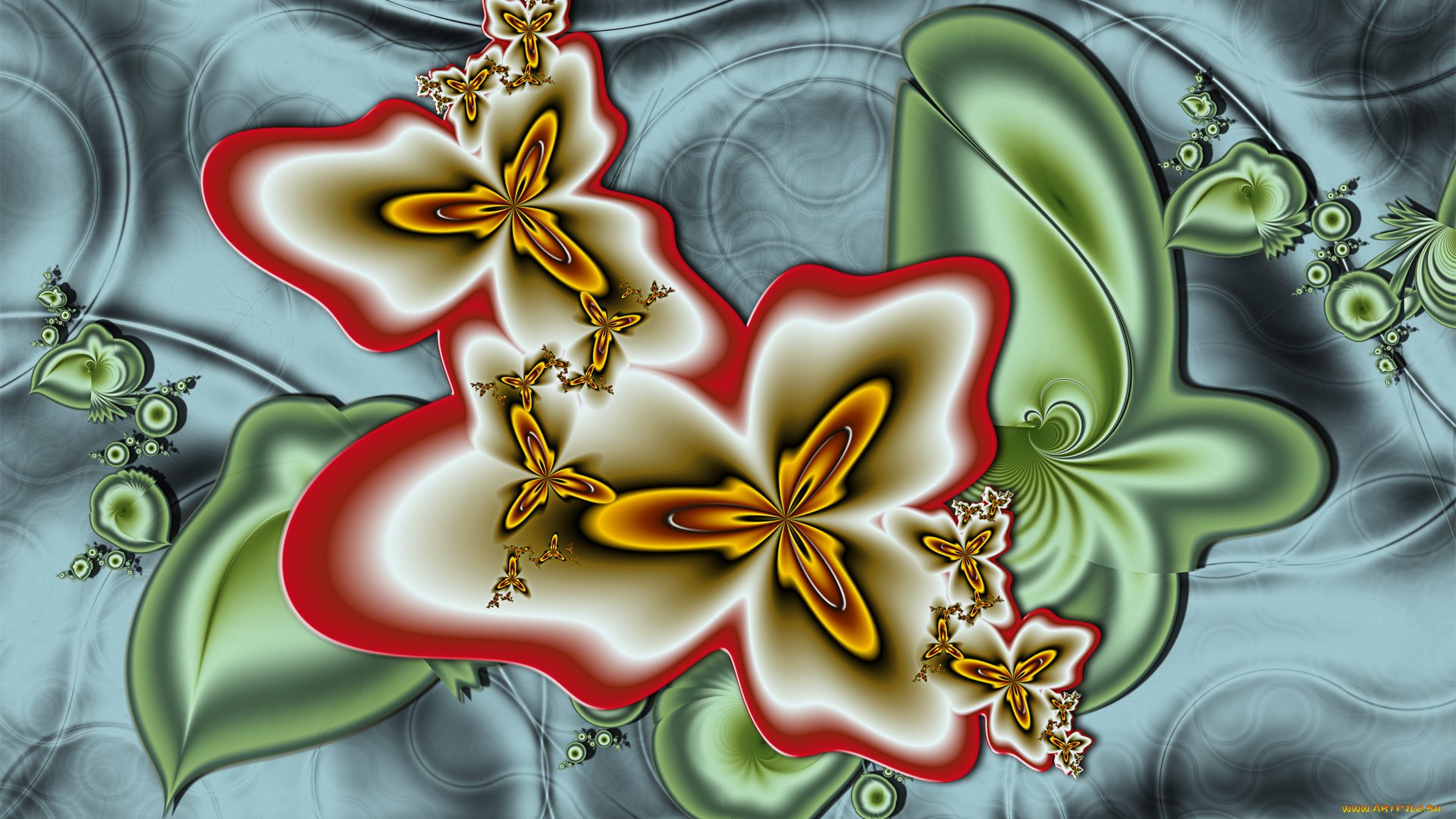 3д, графика, fractal, фракталы, узор, фрактал