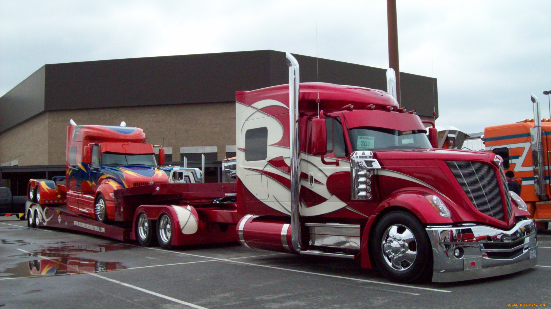 автомобили, international, прицеп, big, rig