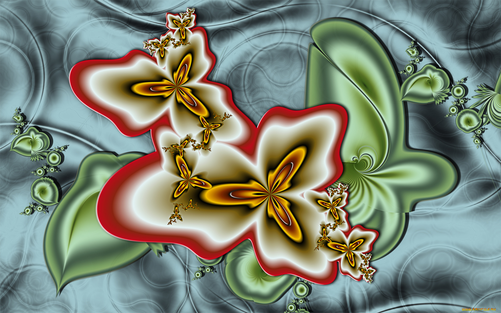 3д, графика, fractal, фракталы, узор, фрактал