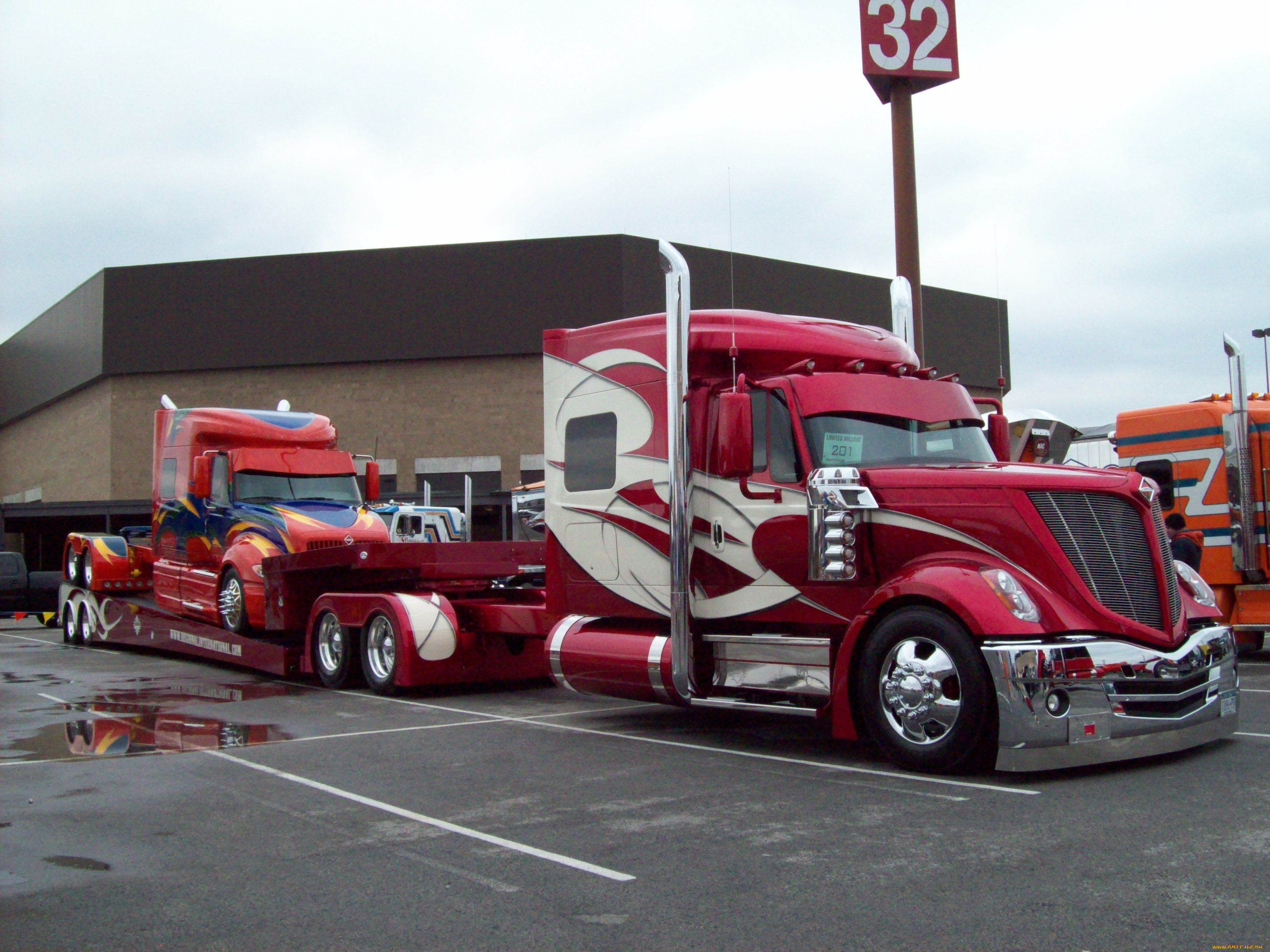 автомобили, international, прицеп, big, rig