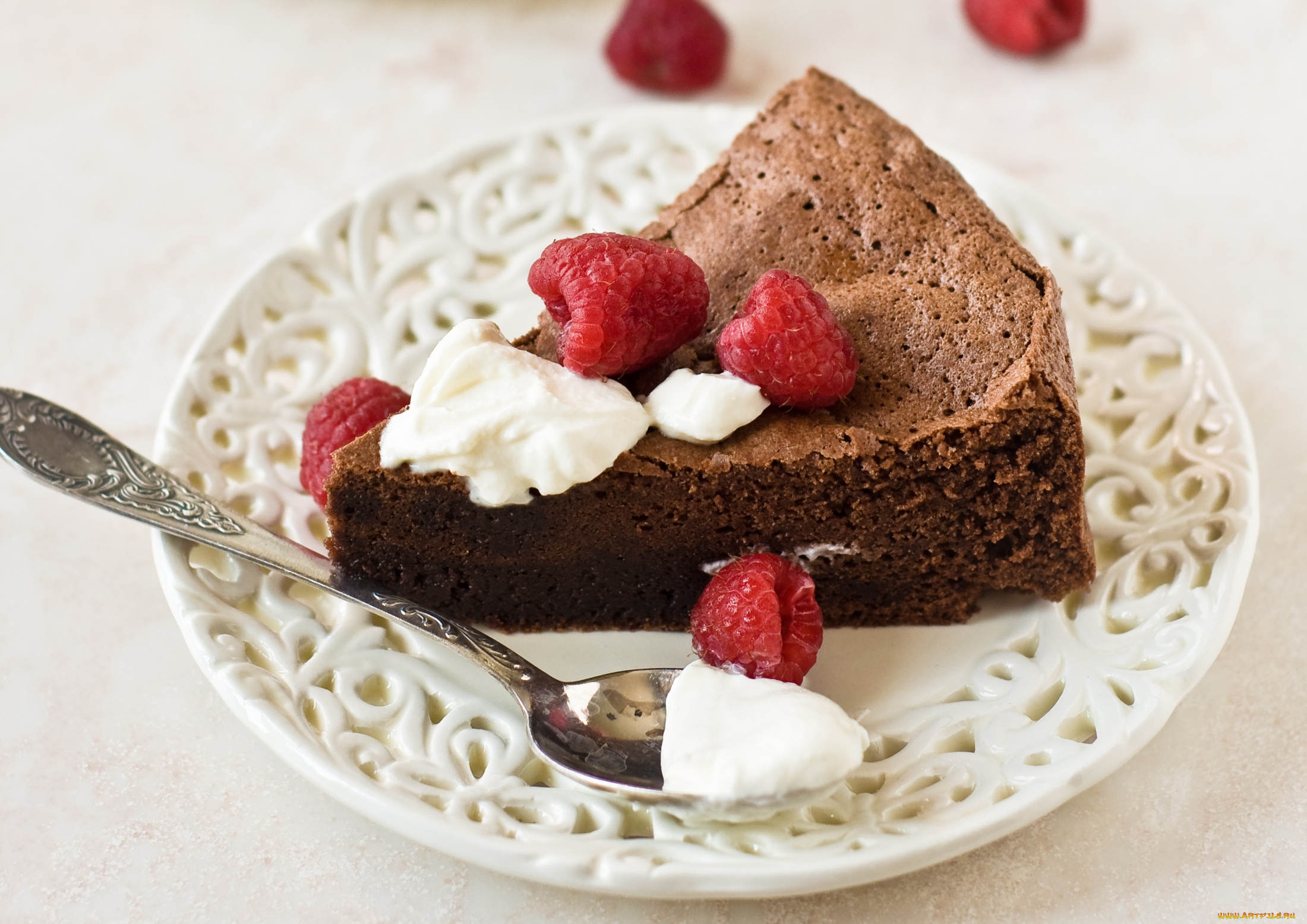 еда, пирожные, кексы, печенье, торт, малина, крем