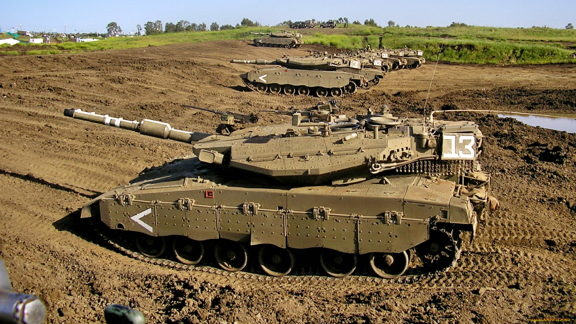 merkava, mkiii, техника, военная, танки, орудия, позиция, полигон