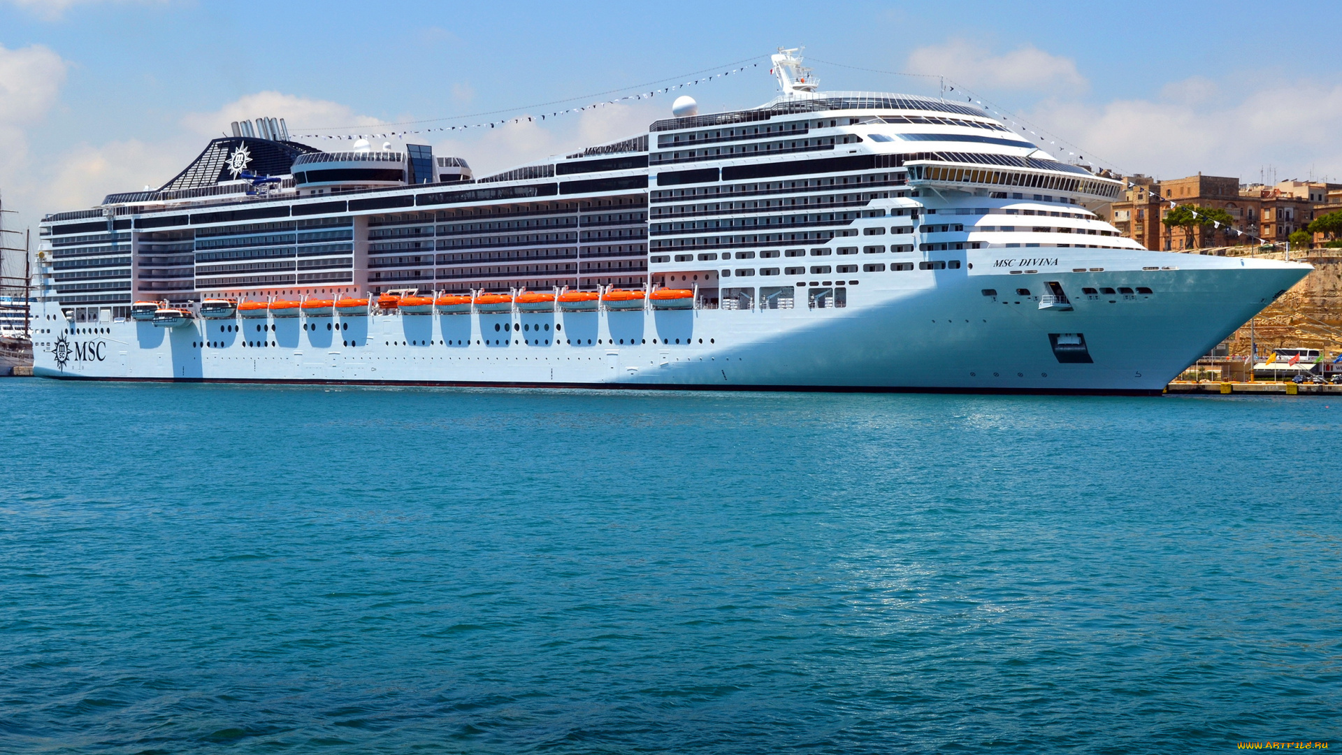 msc, divina, корабли, лайнеры, побережье, море, круиз, лайнер