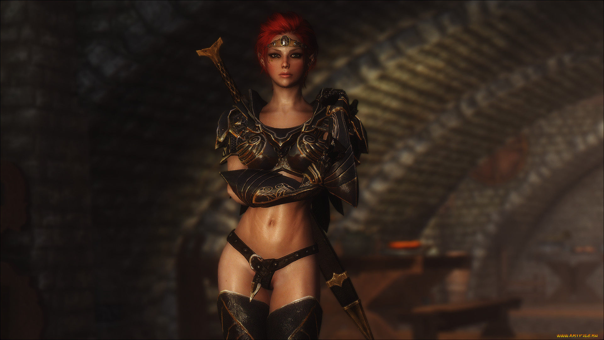 3д, графика, амазонки, , amazon, фон, взгляд, девушка, оружие