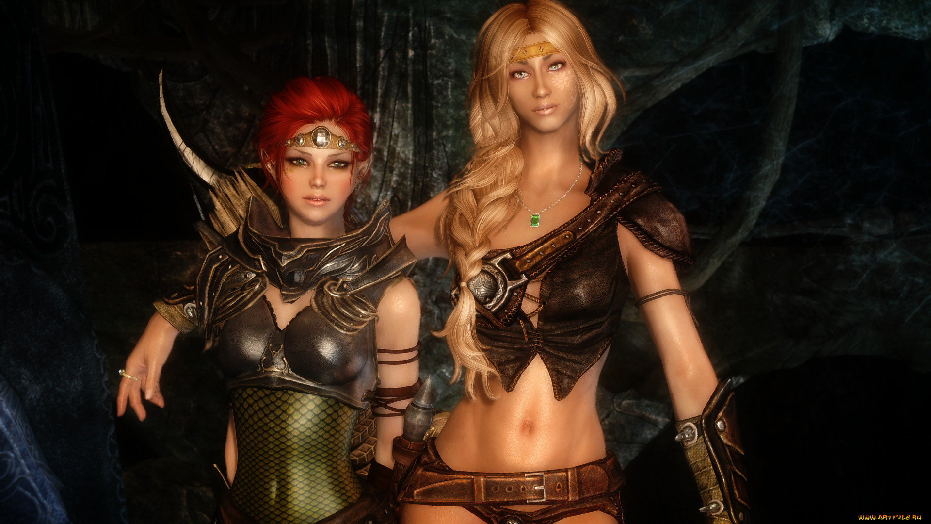 3д, графика, амазонки, , amazon, взгляд, девушки, фон