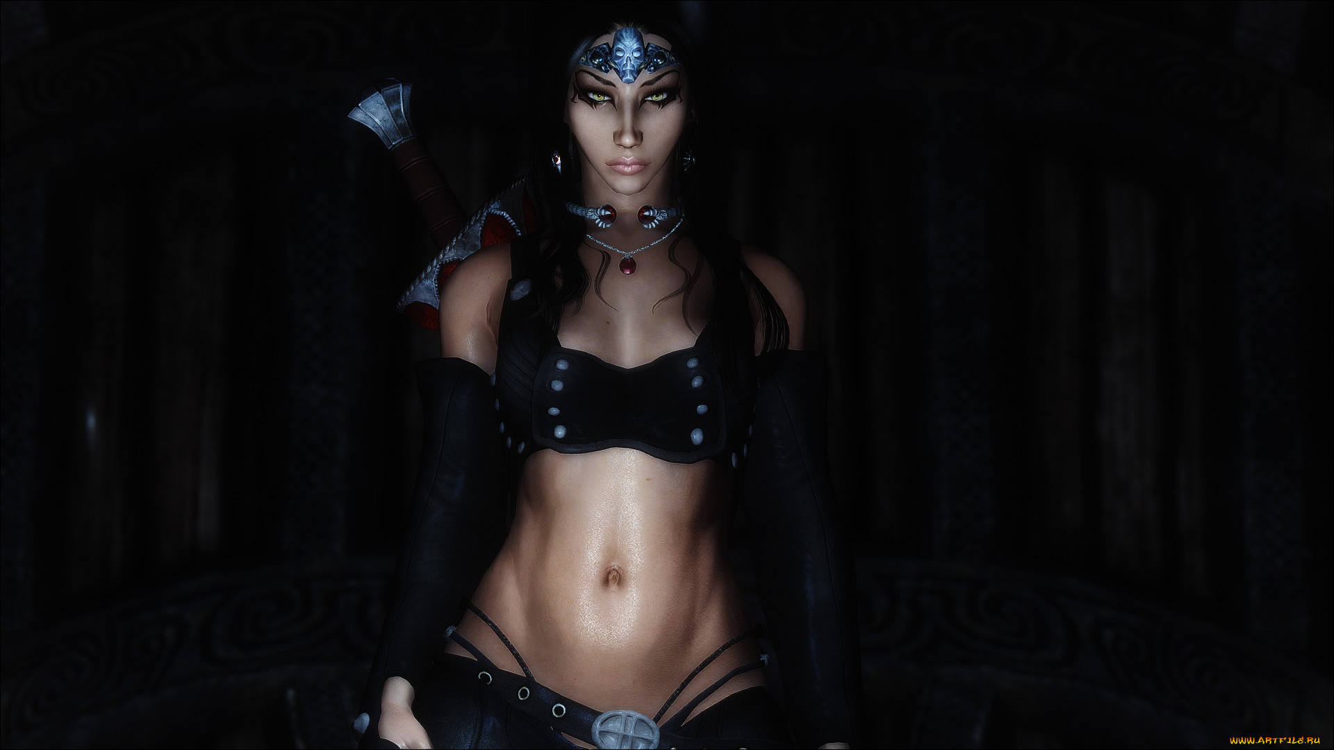 3д, графика, амазонки, , amazon, взгляд, оружие, девушка, доспехи, фон