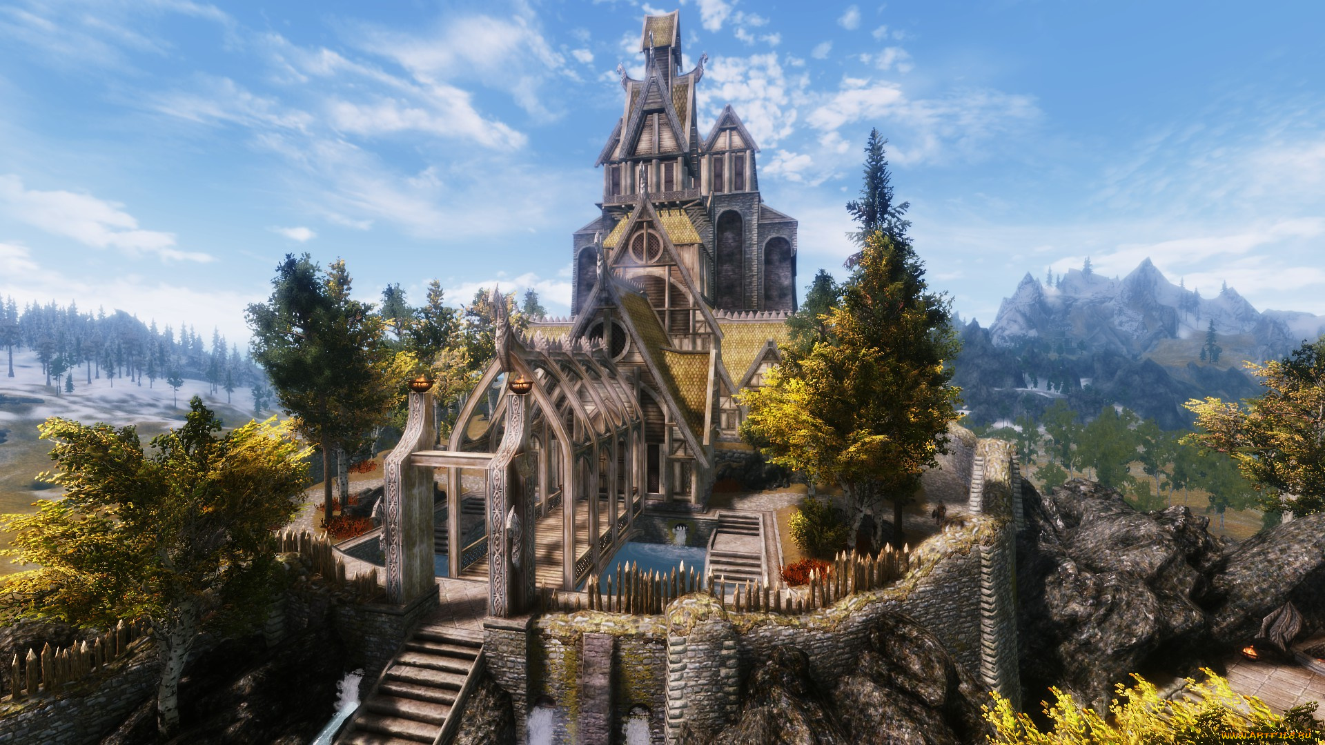 3д, графика, архитектура, , architecture, замок