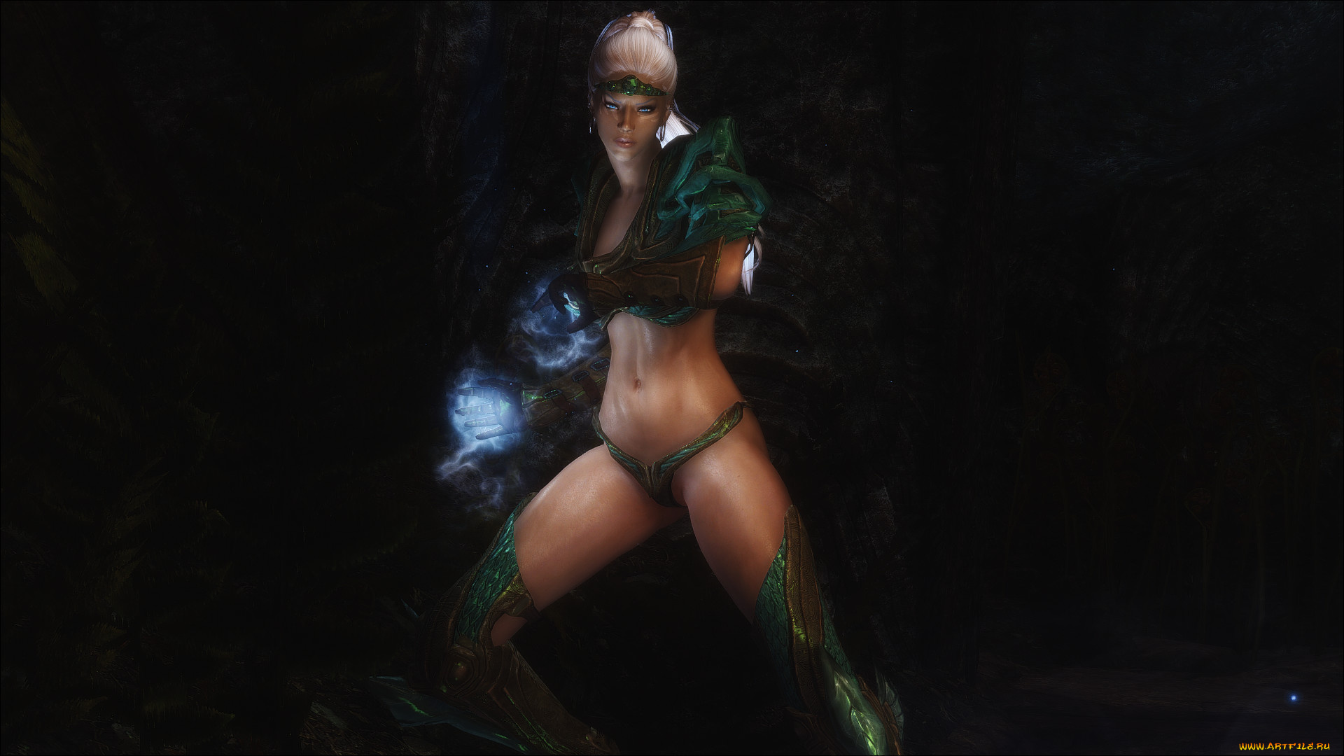 3д, графика, фантазия, , fantasy, магия, фон, взгляд, девушка