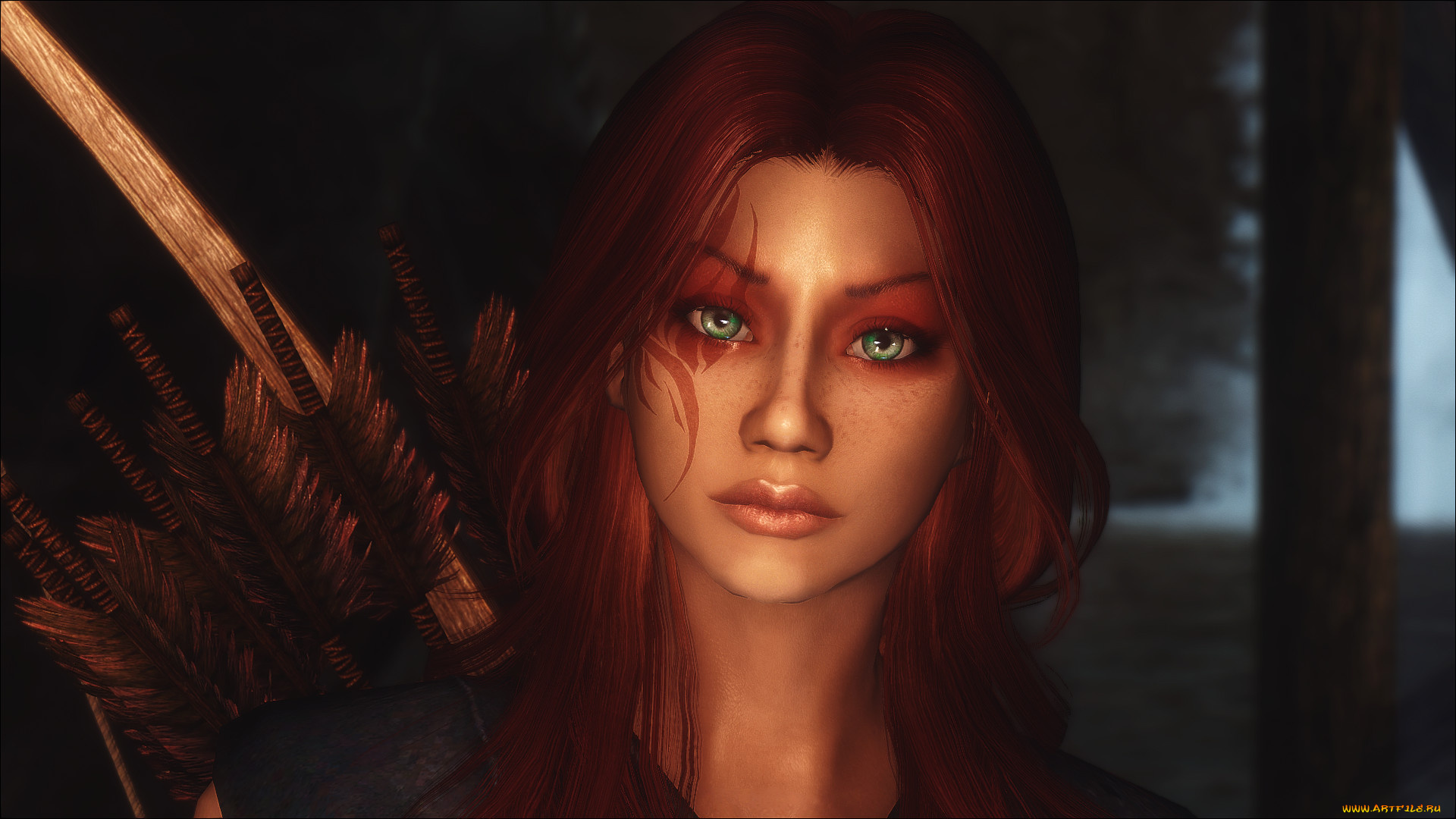 3д, графика, портрет, , portraits, фон, взгляд, девушка