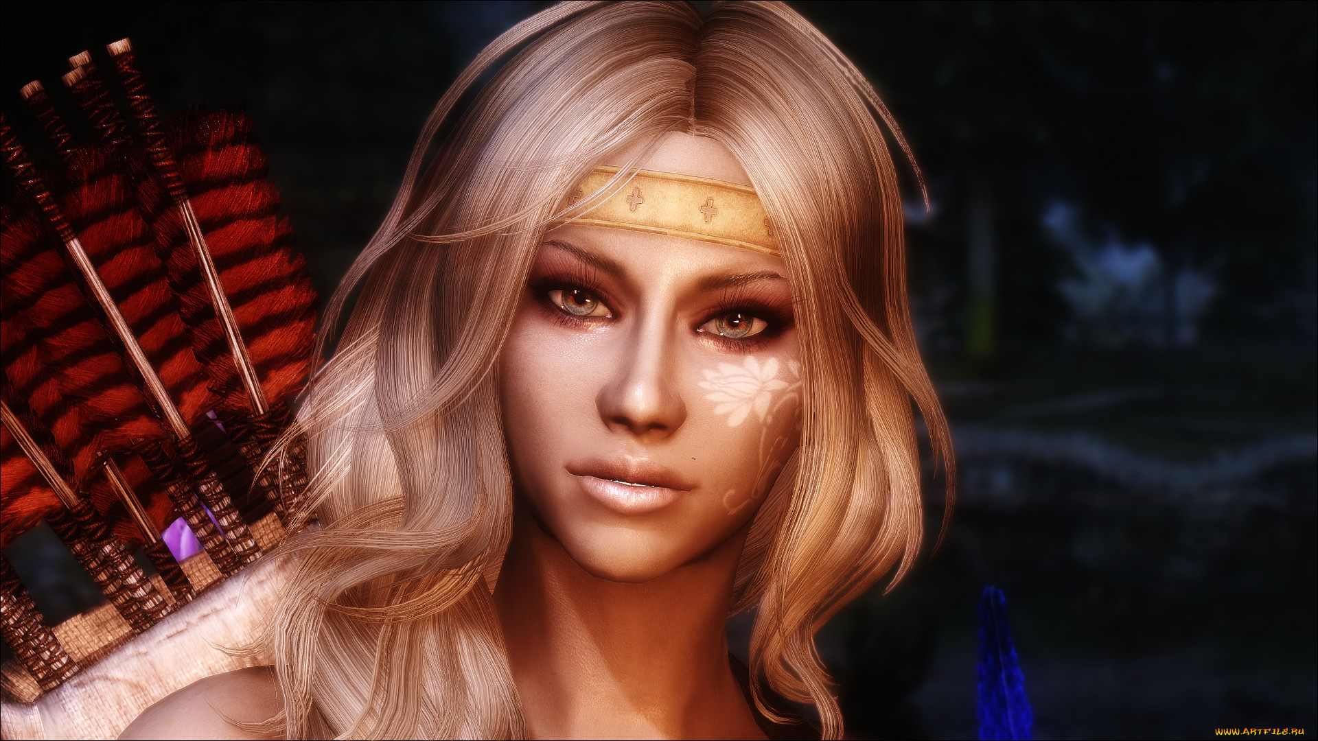 bella, 3д, графика, люди, , people, фон, взгляд, девушка