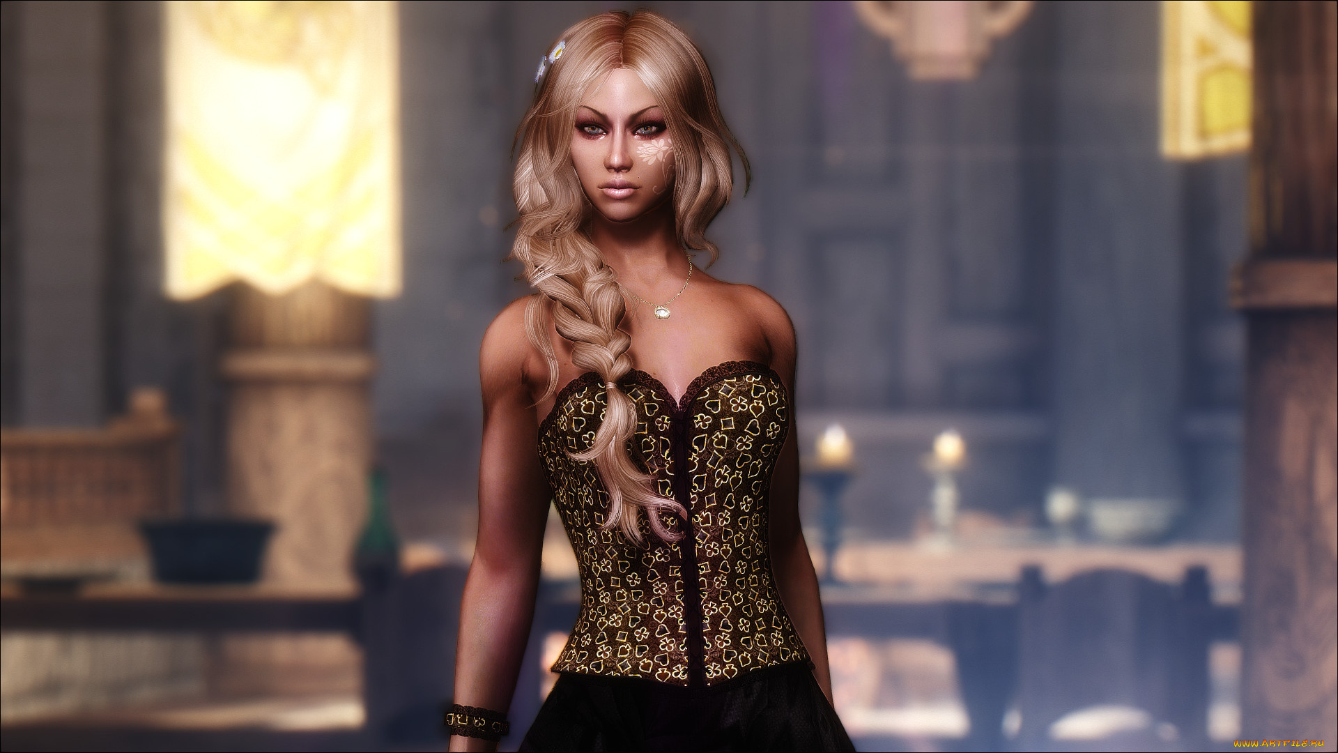 bella, 3д, графика, люди, , people, фон, взгляд, девушка