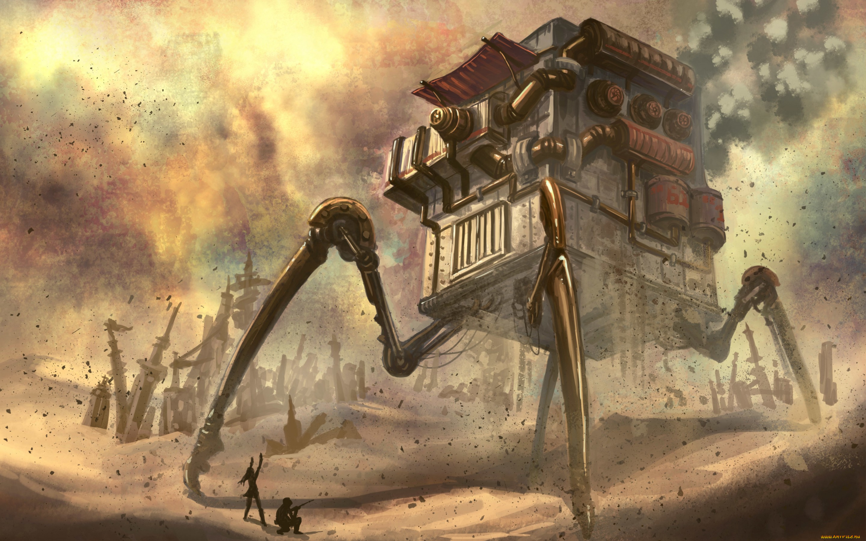 фэнтези, роботы, , киборги, , механизмы, ходячий, люди, механизм, house, дом