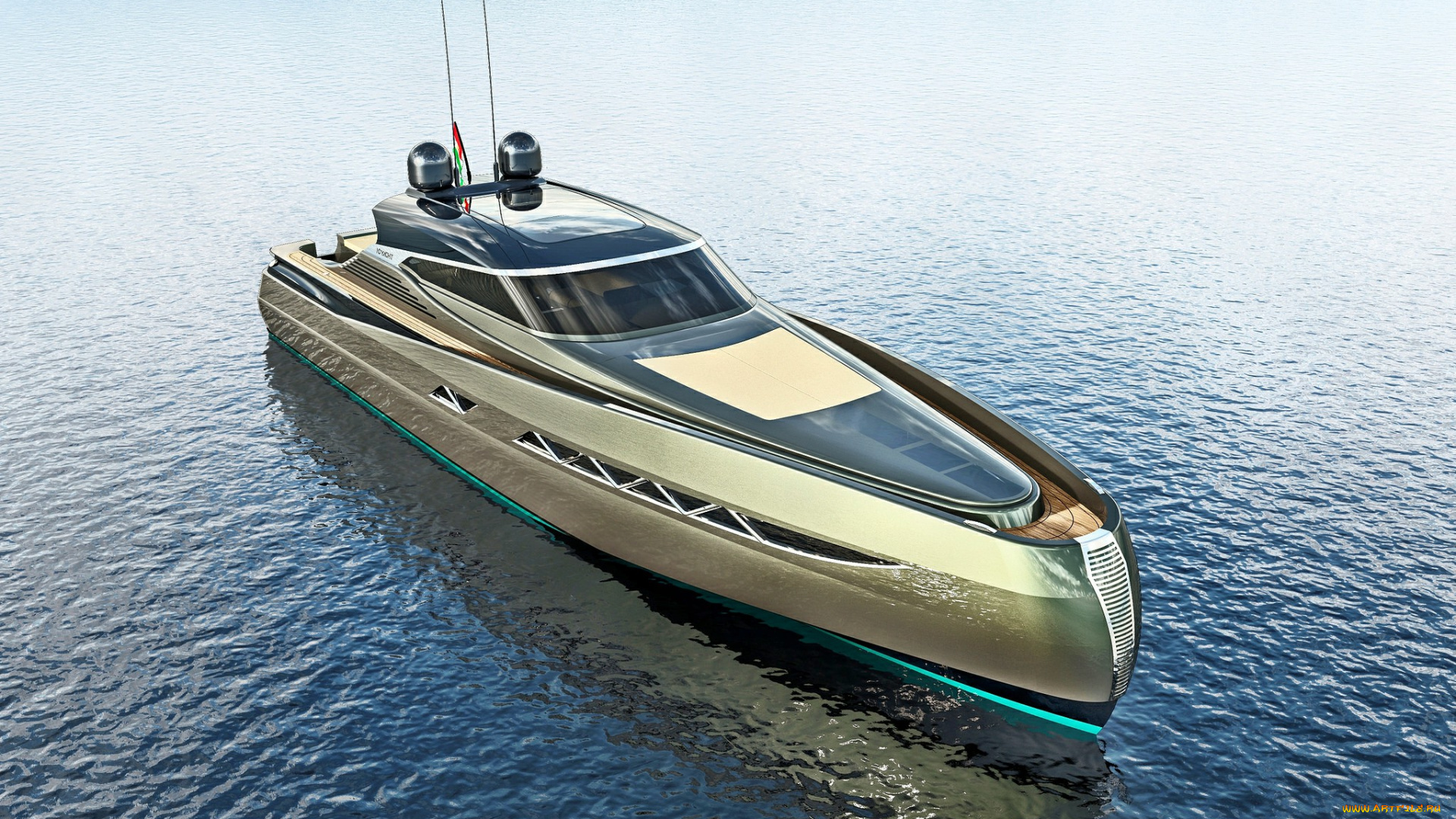 , yacht, 55`, ht, корабли, 3d, суперяхта