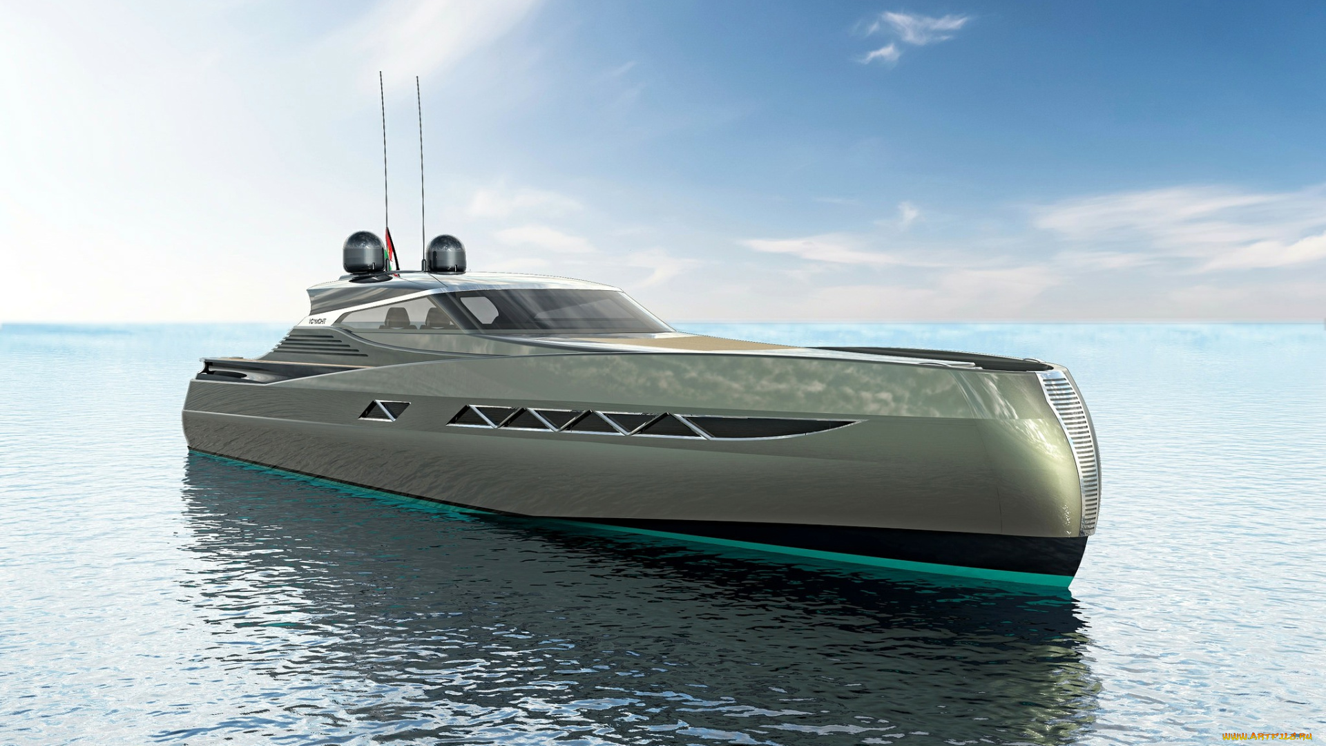 , yacht, 55`, ht, корабли, 3d, суперяхта
