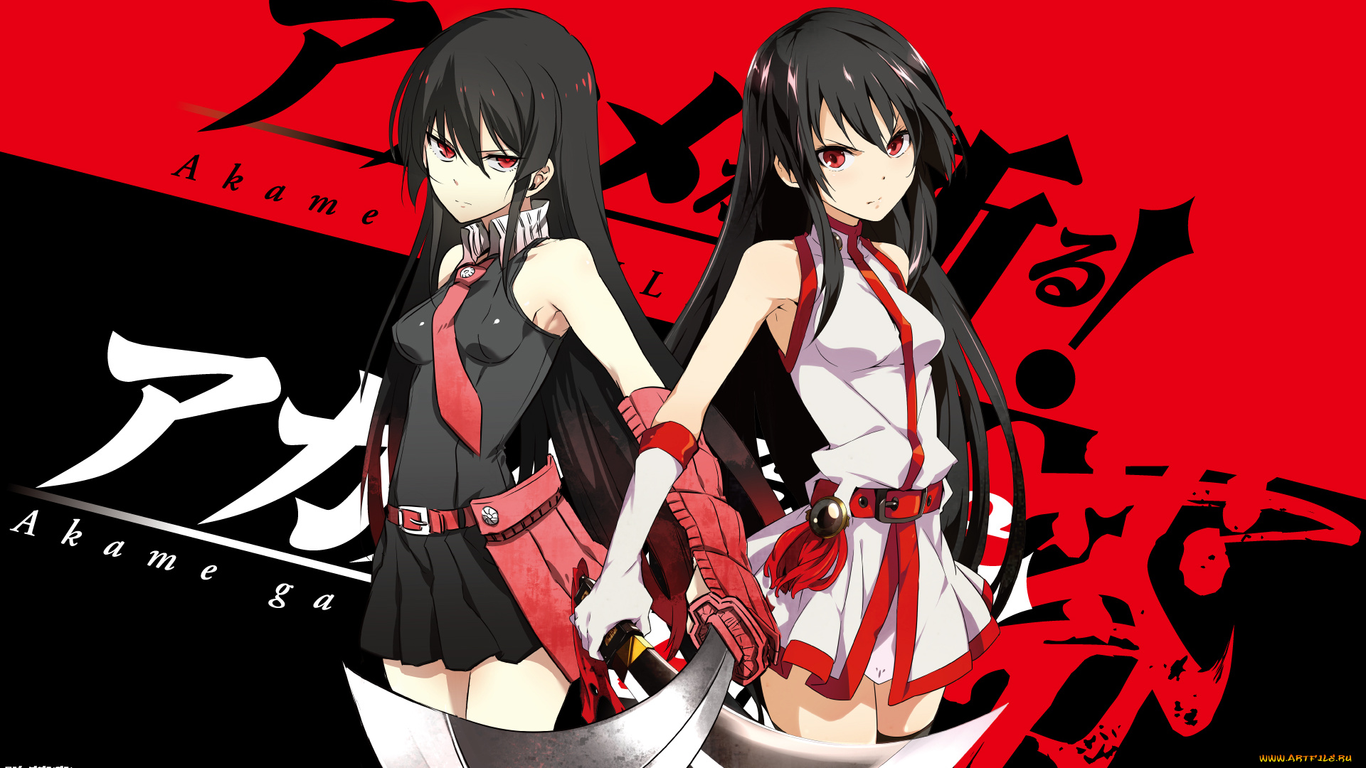 аниме, akame, ga, kill, убийца, акаме, девушки, сёстры