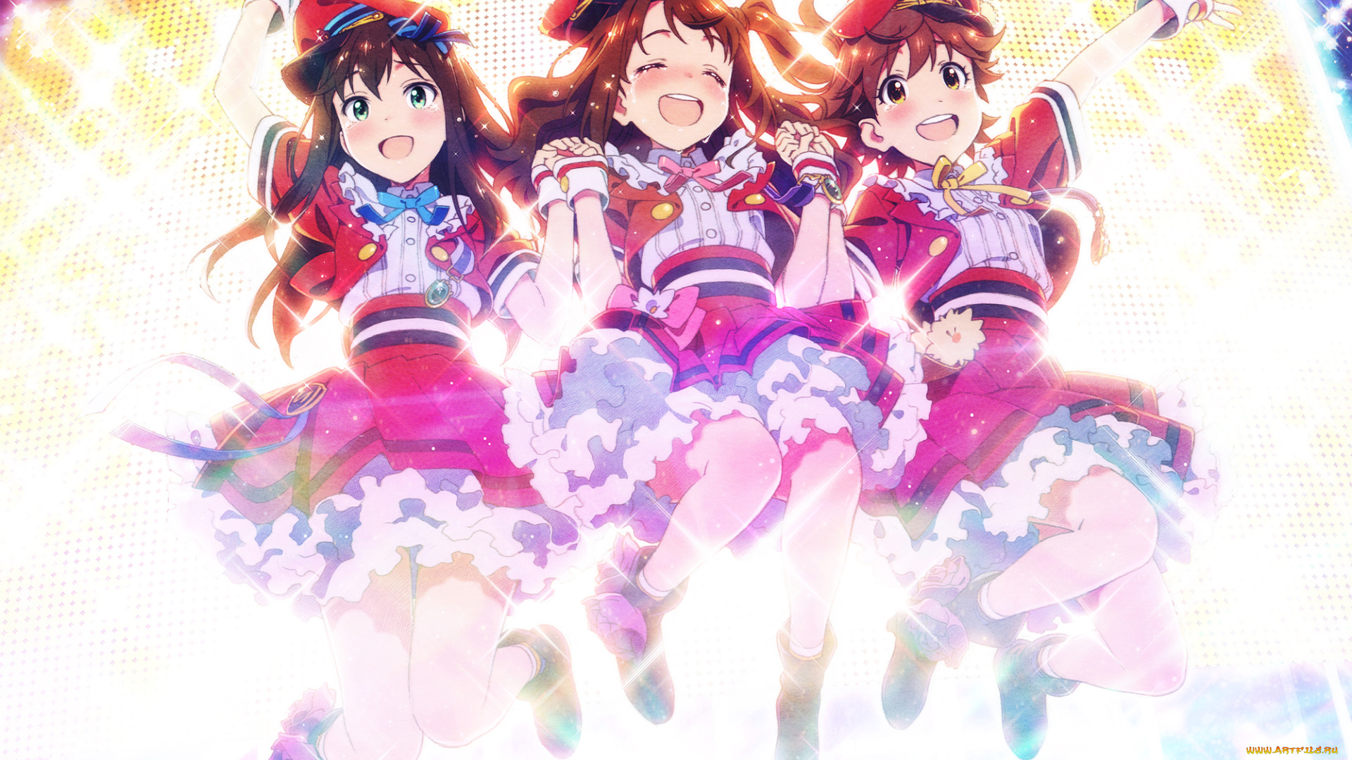 аниме, idolm@ster, idolmaster, cinderella, girls, honda, mio, shibuya, rin, shimamura, uzuki, арт, девочки, shiwasu, takashi