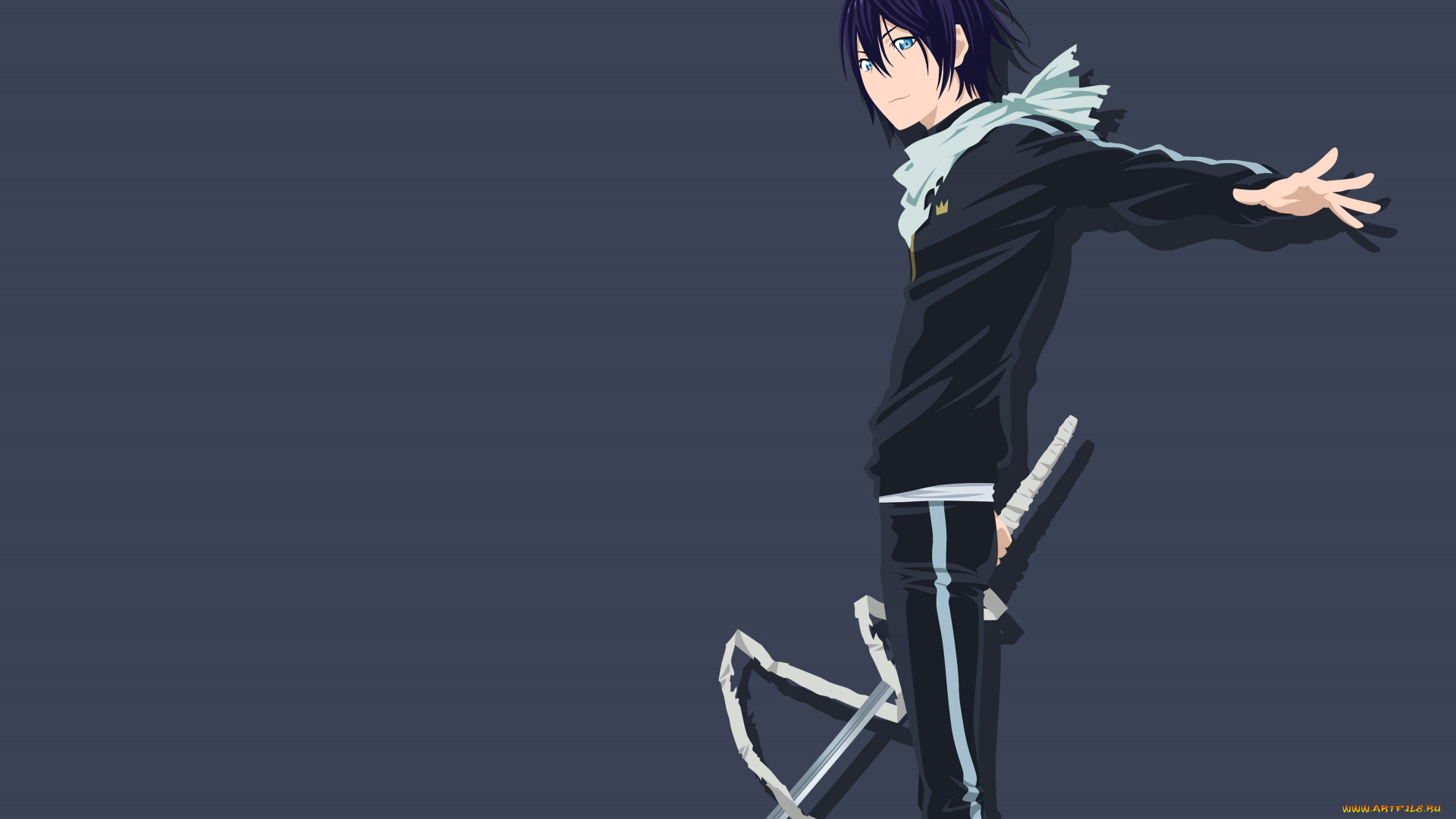 аниме, noragami, фон, Ято, бездомный, бог, вектор