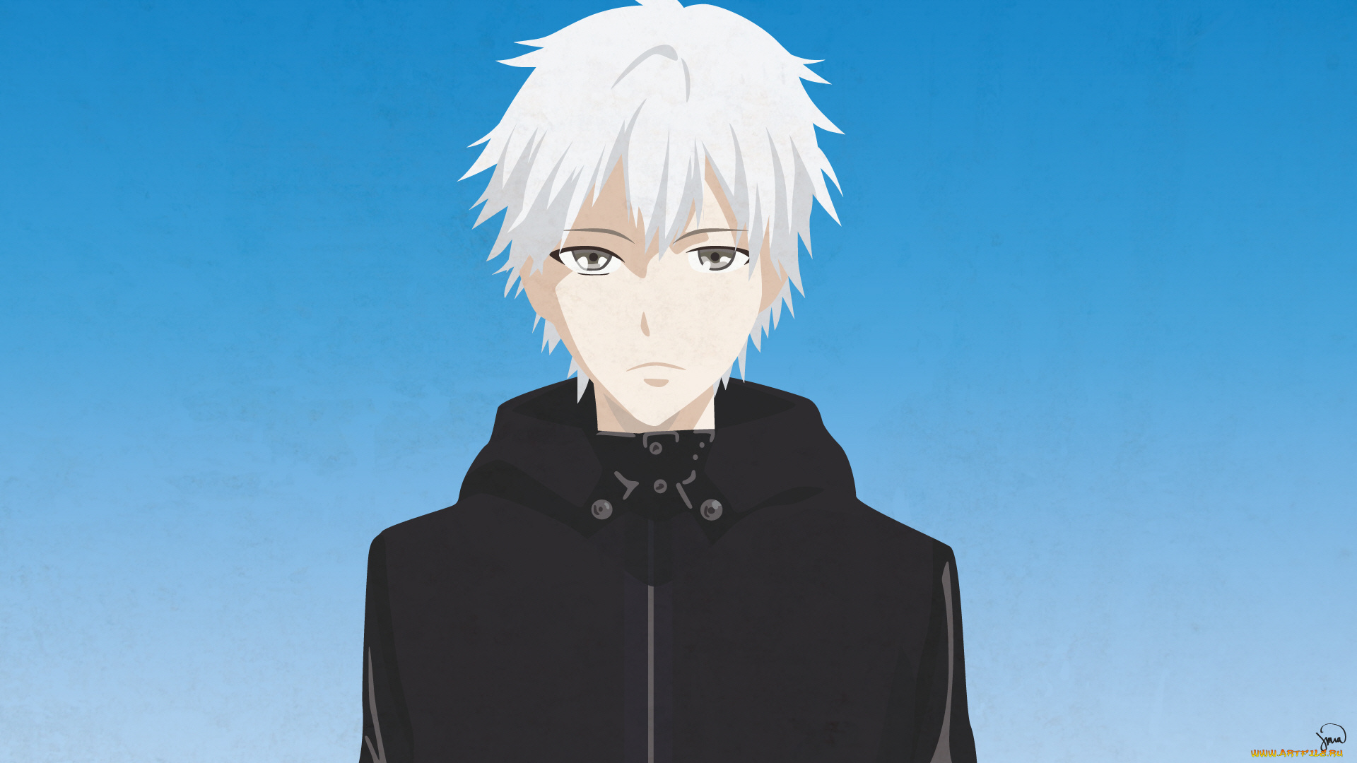 аниме, tokyo, ghoul, кен, канеки, токийский, гуль, вектор