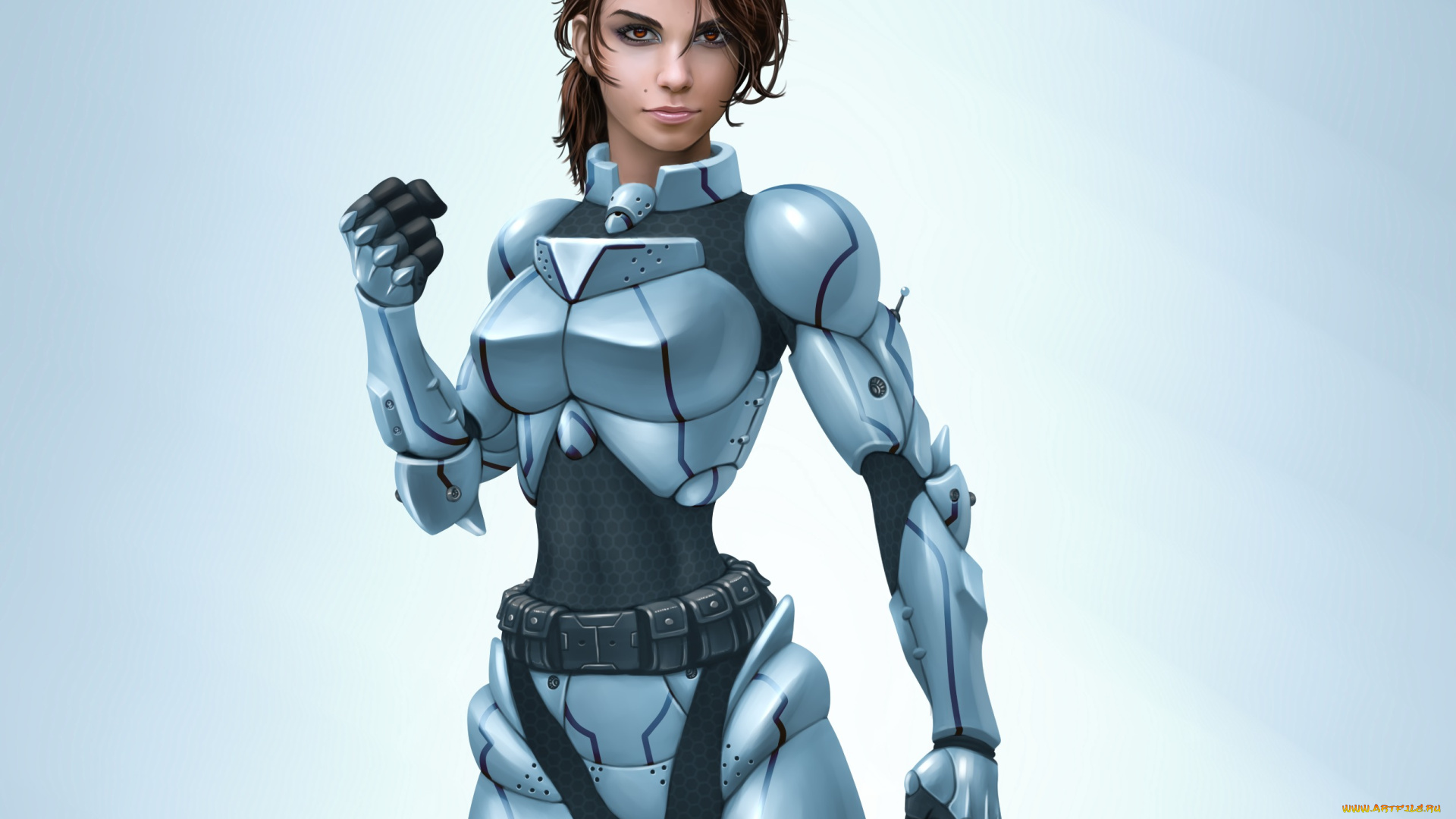 фэнтези, девушки, арт, фон, девушка, броне-костюм