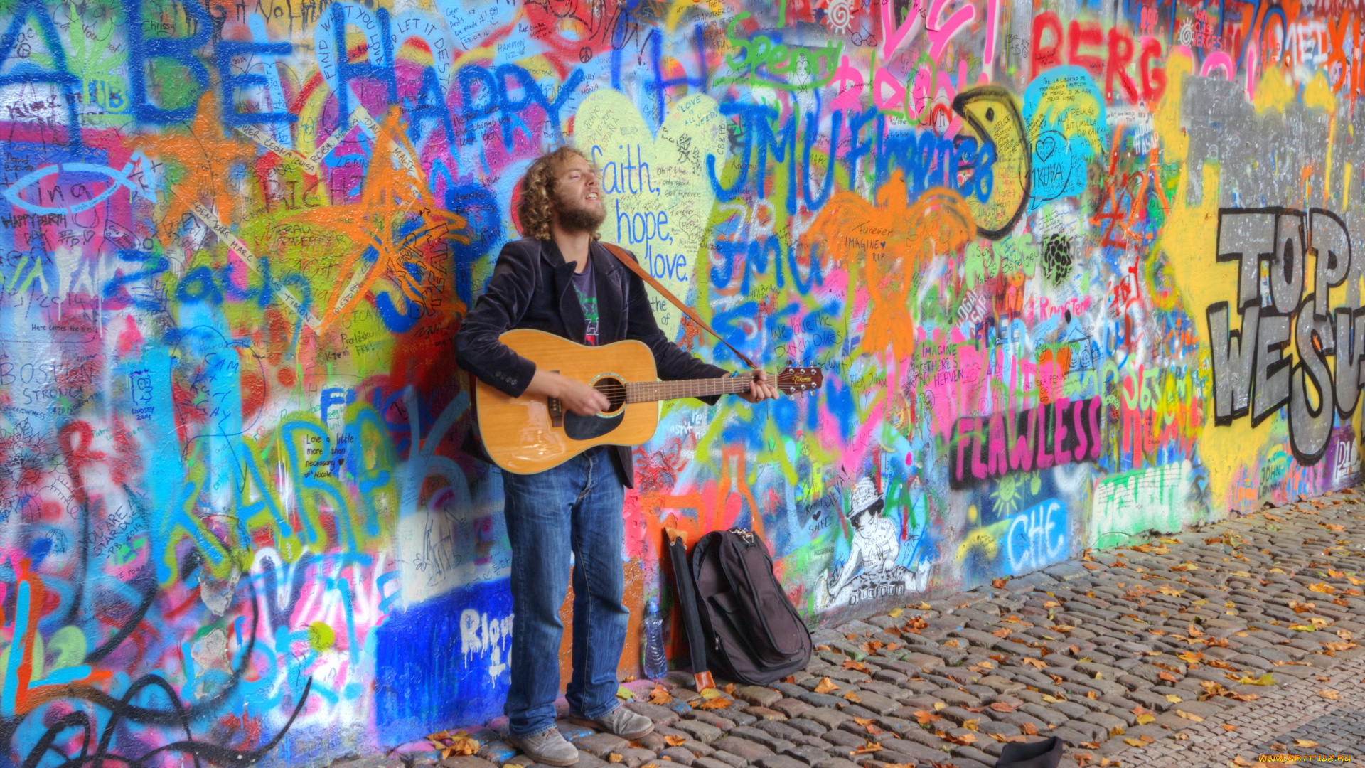 музыка, -, другое, музыкант, улица, гитара