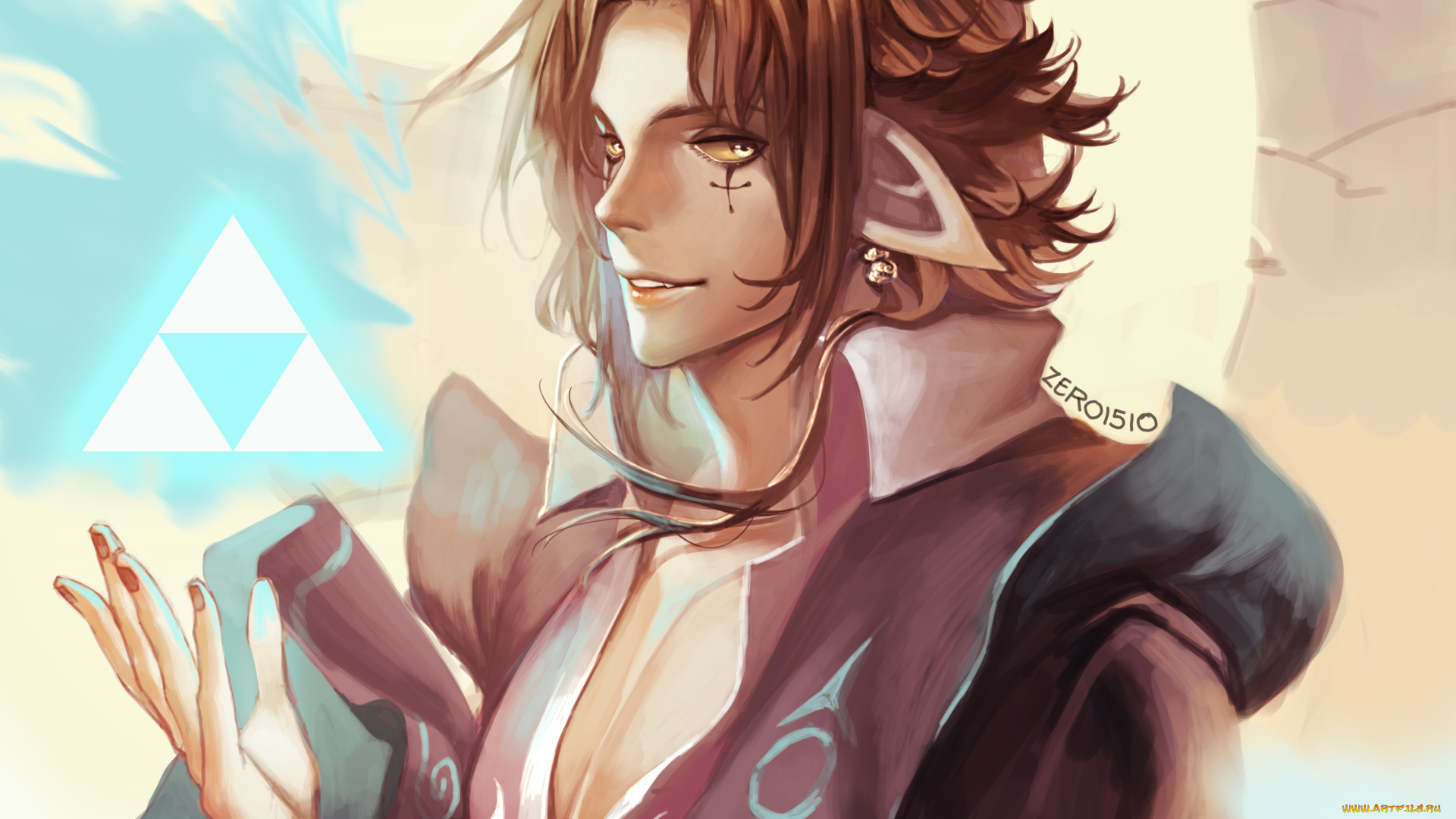 разное, арты, арт, парень, ушки, взгляд