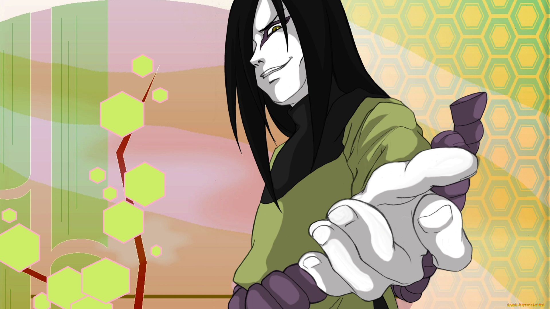 разное, арты, орочимару, арт