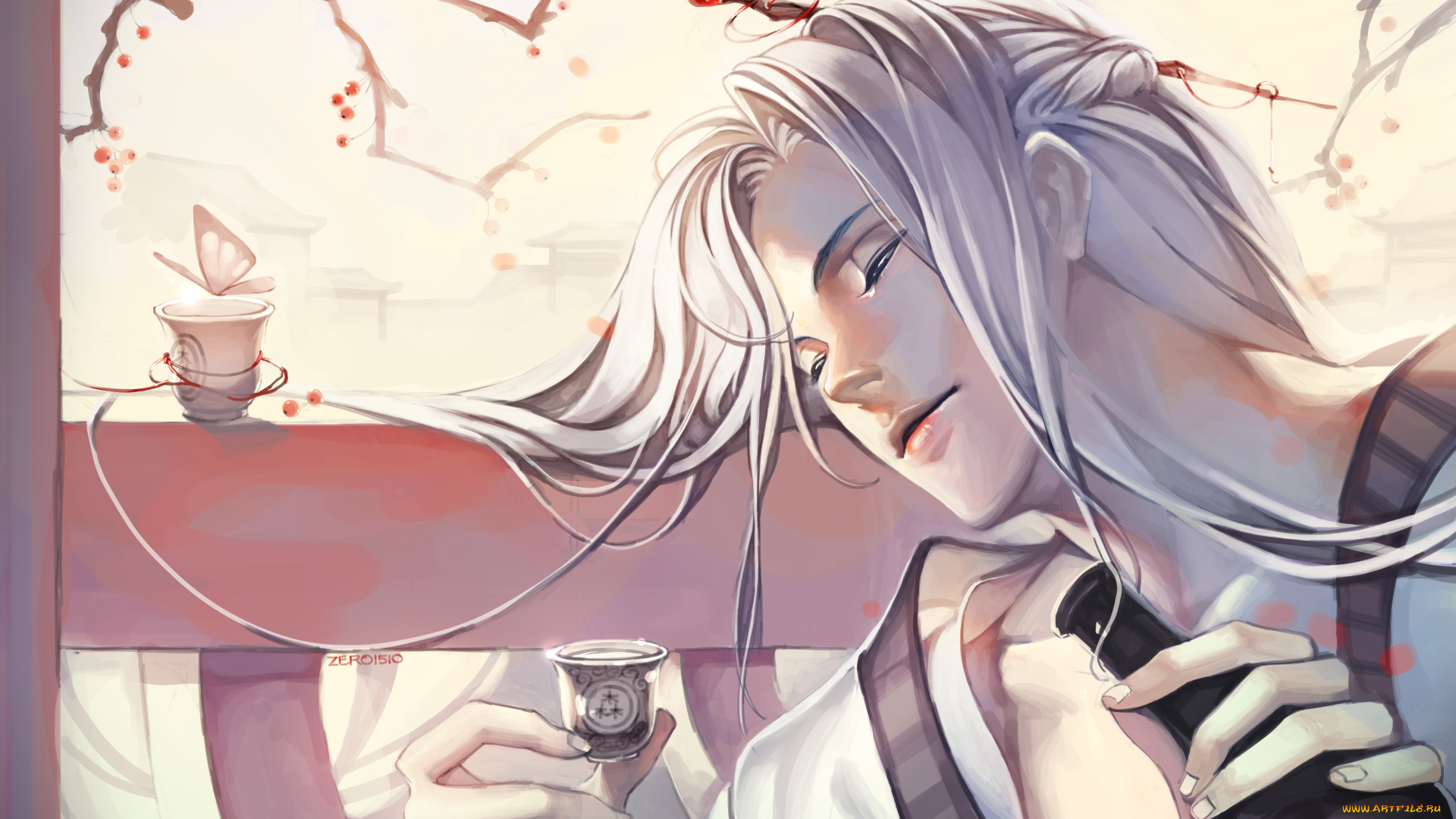 разное, арты, саке, парень, арт