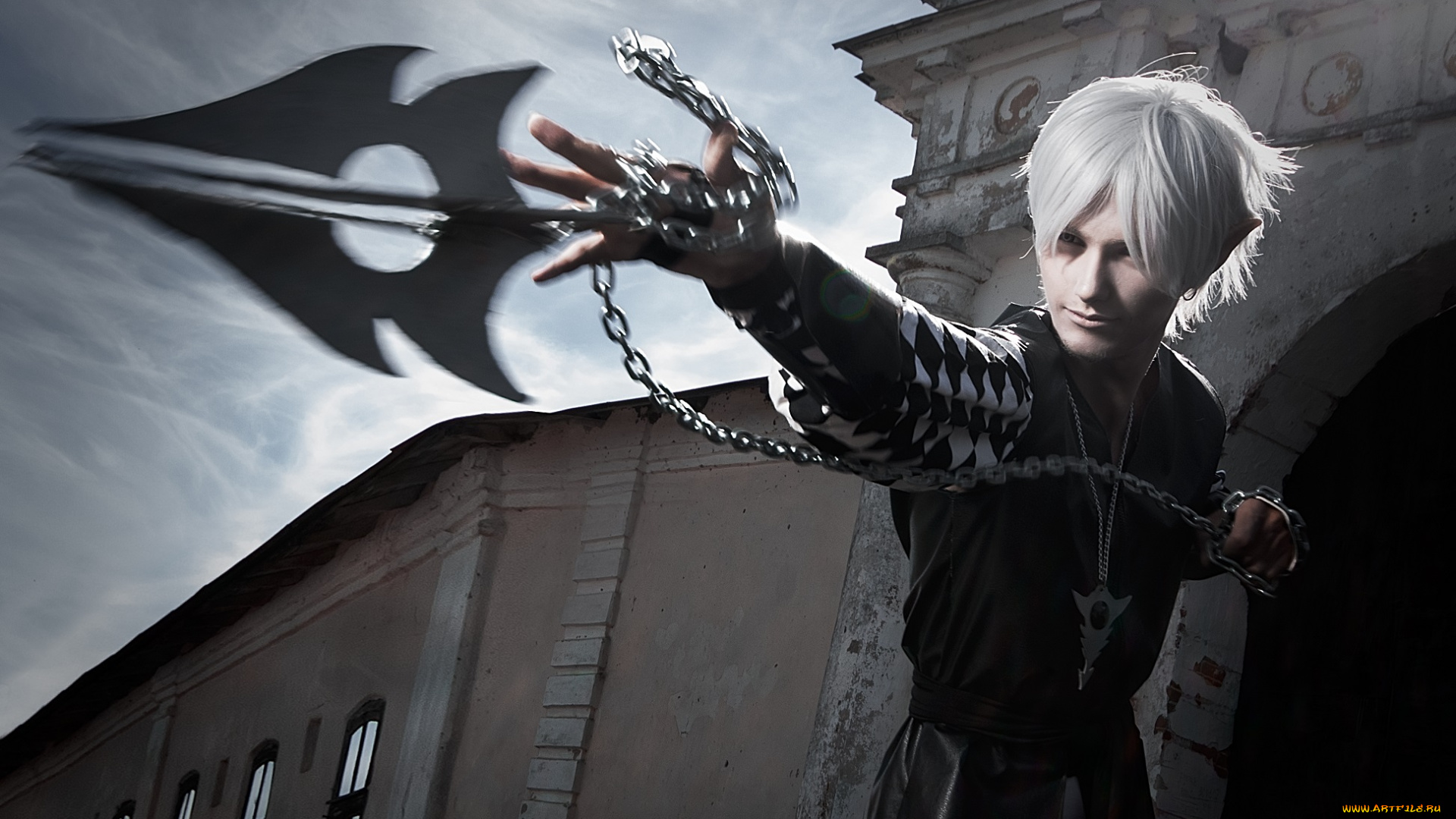 разное, cosplay, , косплей, бросок, цепь, парень, оружие