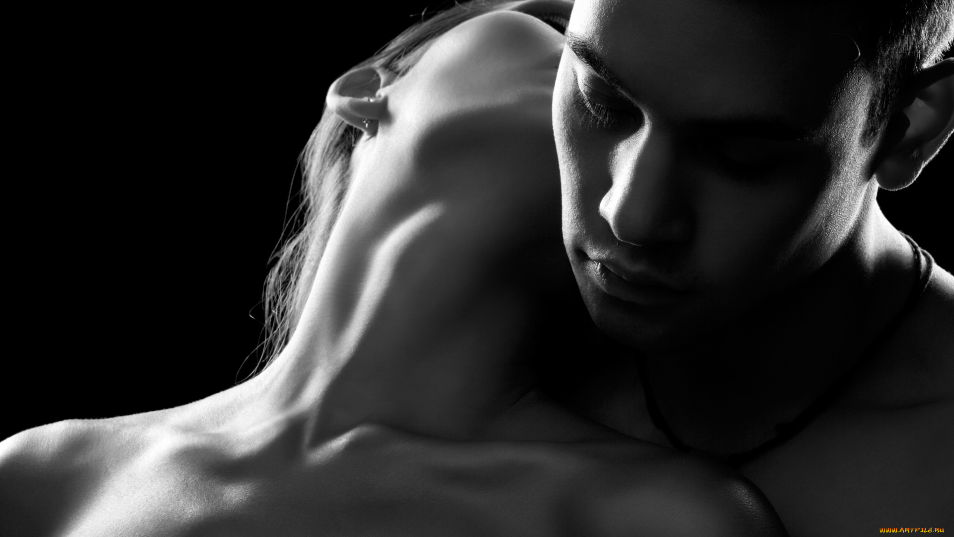 разное, мужчина, женщина, чёрно-белое, любовь, нежность, пара, мужчина, женщина, парень, девушка