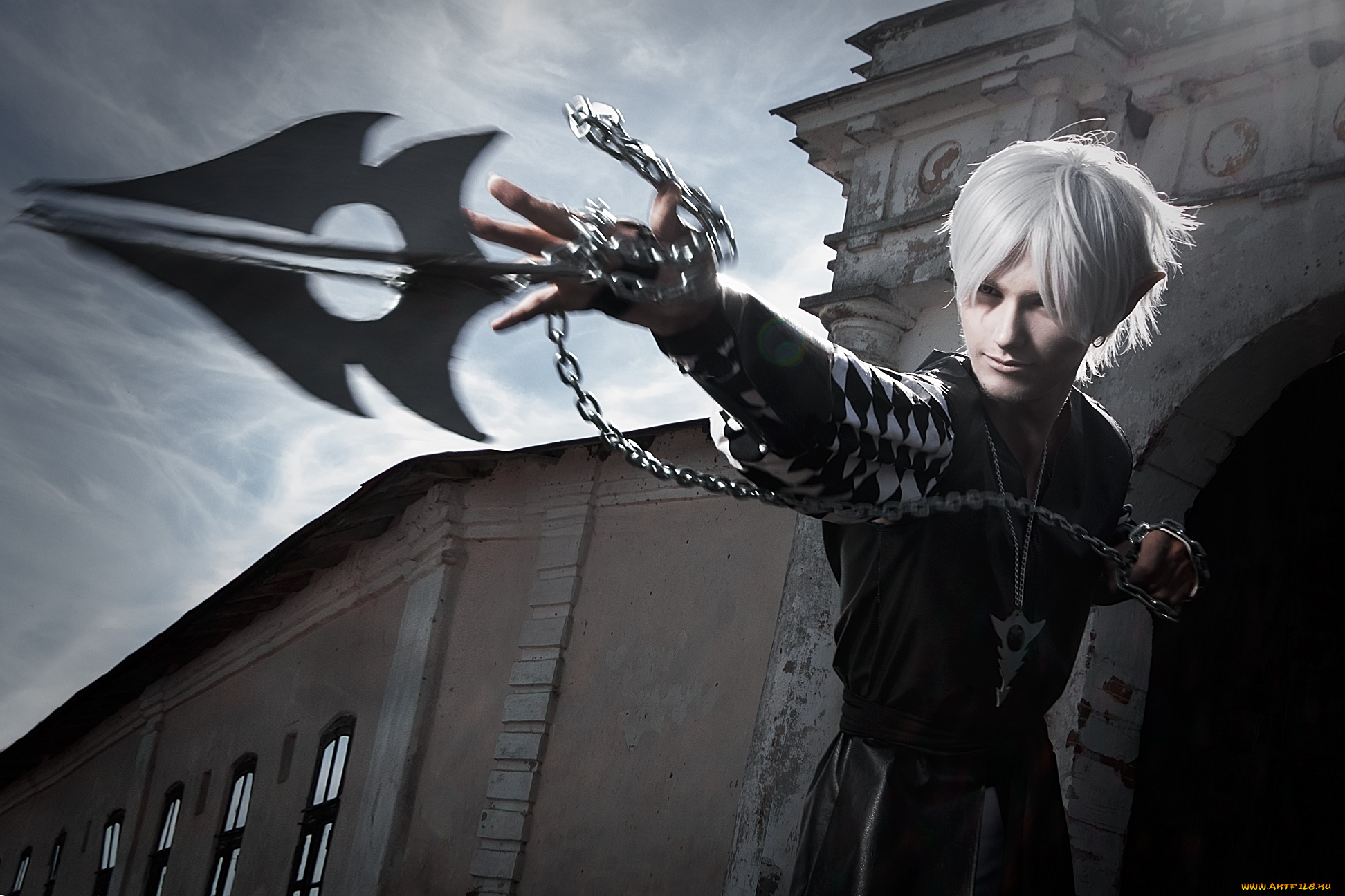 разное, cosplay, , косплей, бросок, цепь, парень, оружие