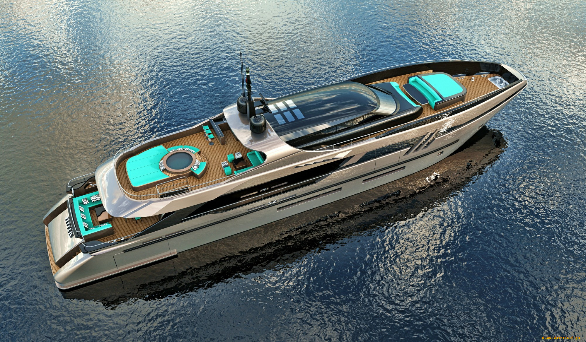 eurocraft, eldoris, 43m, superyacht, корабли, 3d, суперяхта