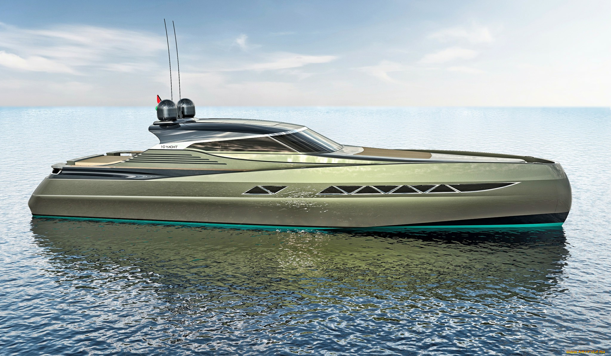 , yacht, 55`, ht, корабли, 3d, суперяхта