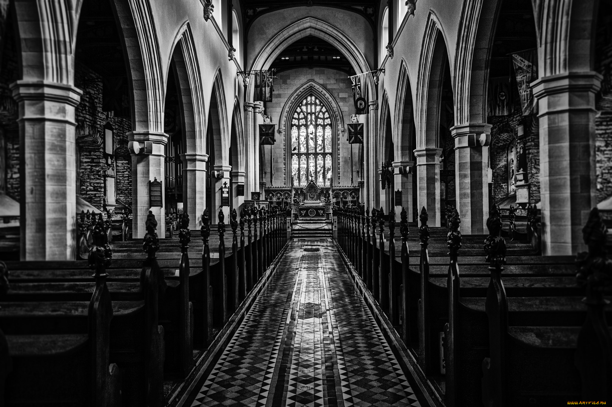 интерьер, убранство, , роспись, храма, потолок, церковь