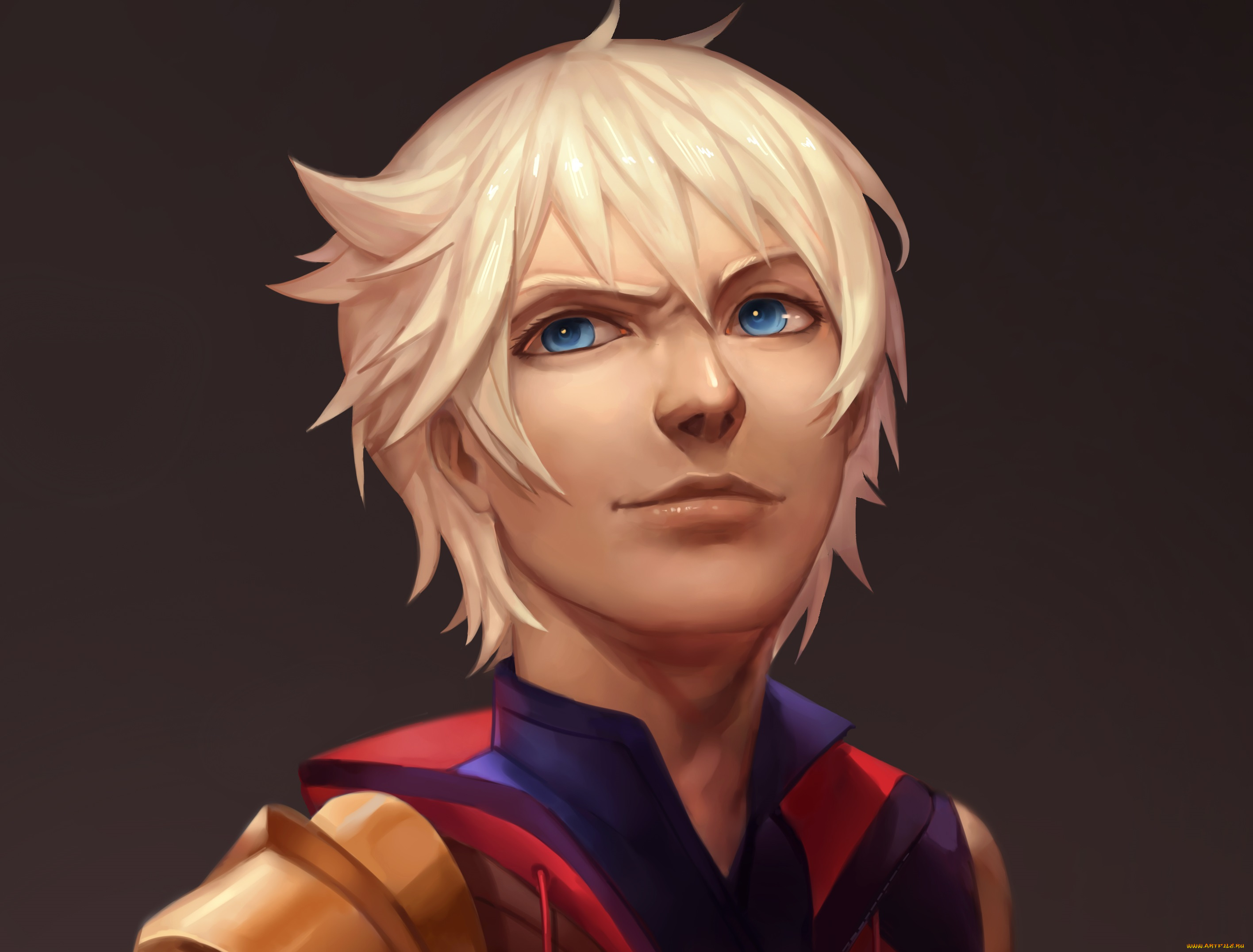 разное, арты, арт, блондин, лицо, парень