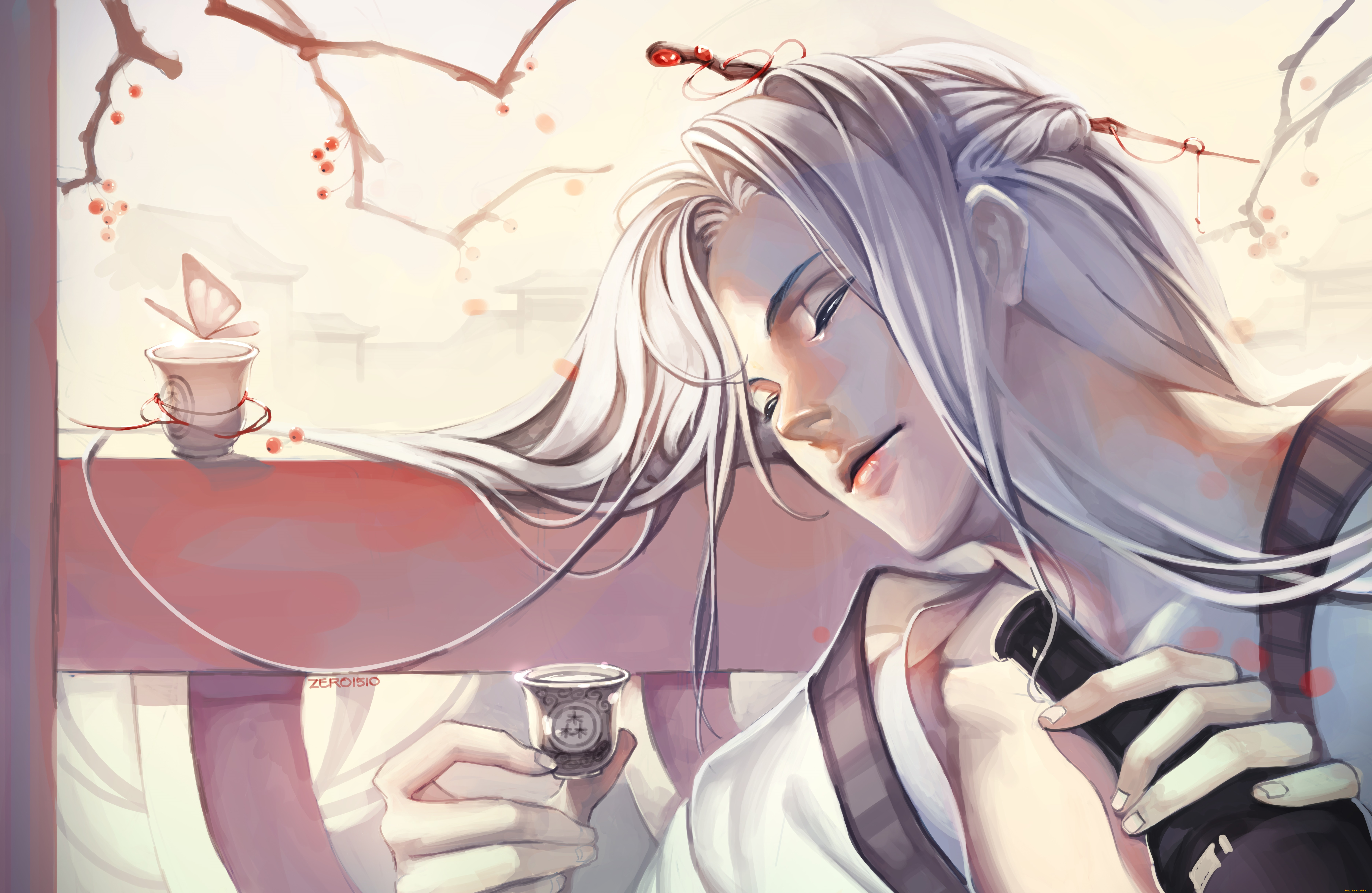 разное, арты, саке, парень, арт