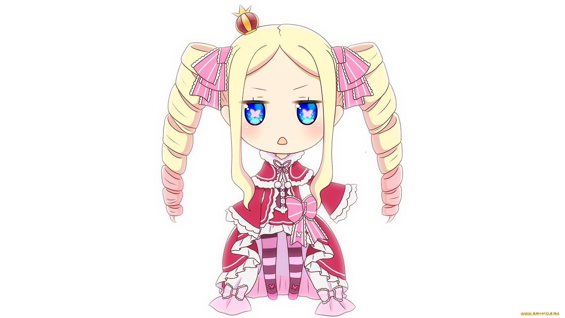 аниме, re, , zero, kara, hajimeru, isekai, seikatsu, девушка, фон, взгляд