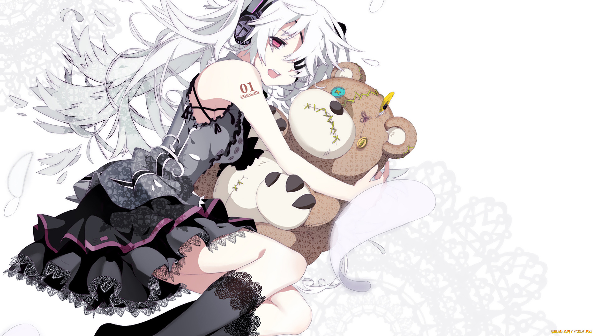 аниме, vocaloid, фон, взгляд, девушка