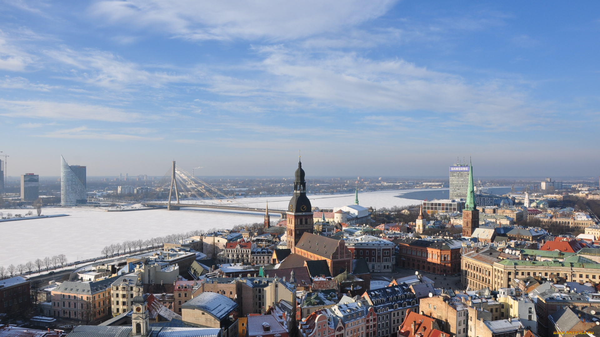 города, рига, , латвия, рига, река, небо, riga, мост, архитектура, latvia