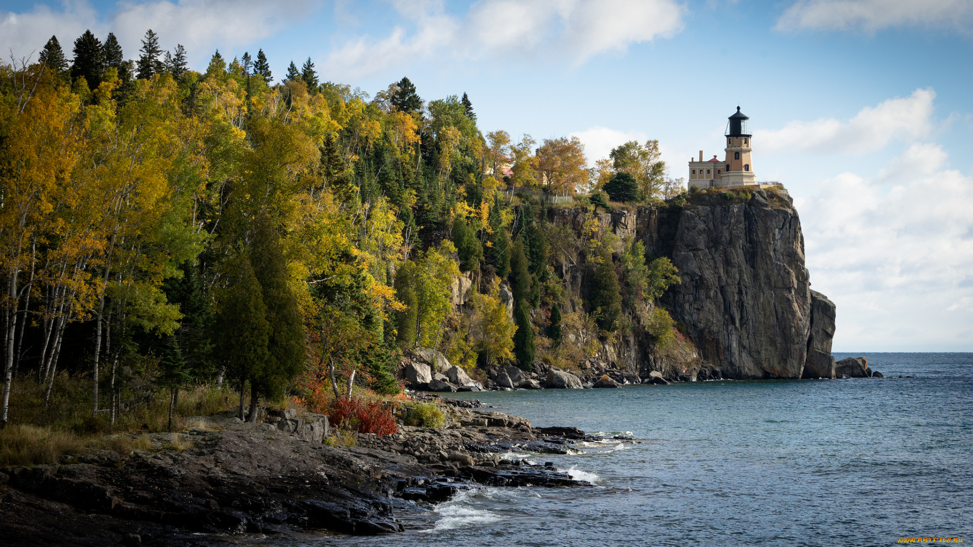 природа, маяки, побережье, маяк