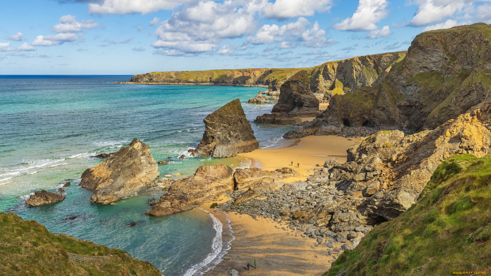 природа, побережье, море, берег